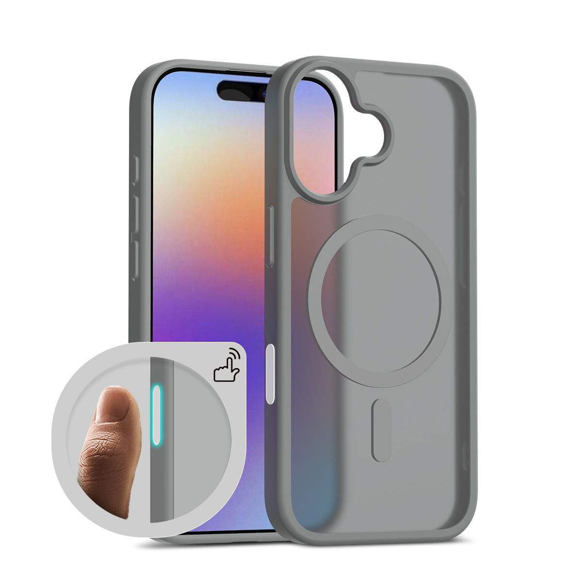 Pulse Translucent Matte Skin Feeling Case with Camera Action Button — 329