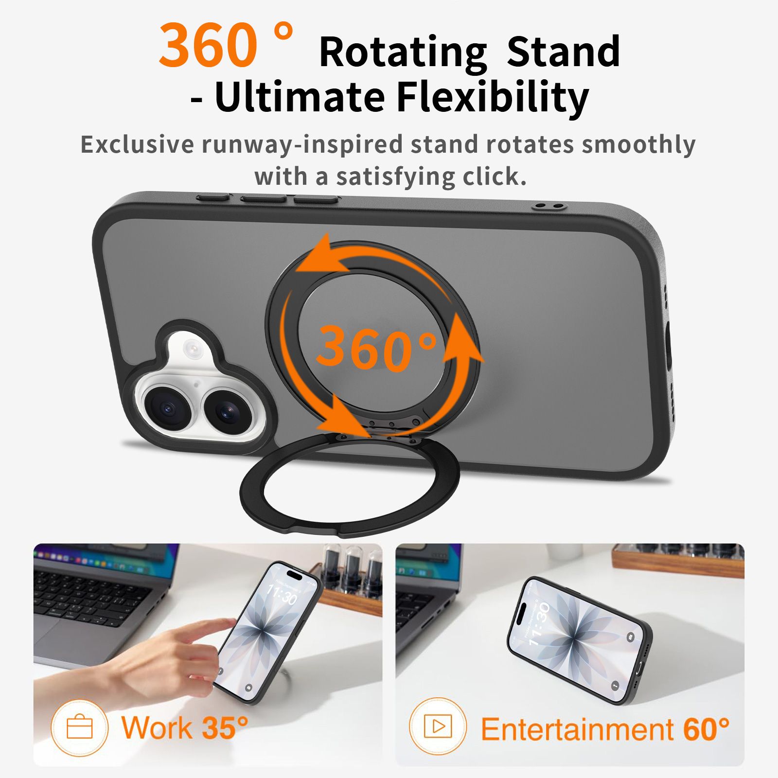 Pulse Translucent Matte Skin Feeling Case with Camera Action Button — 335