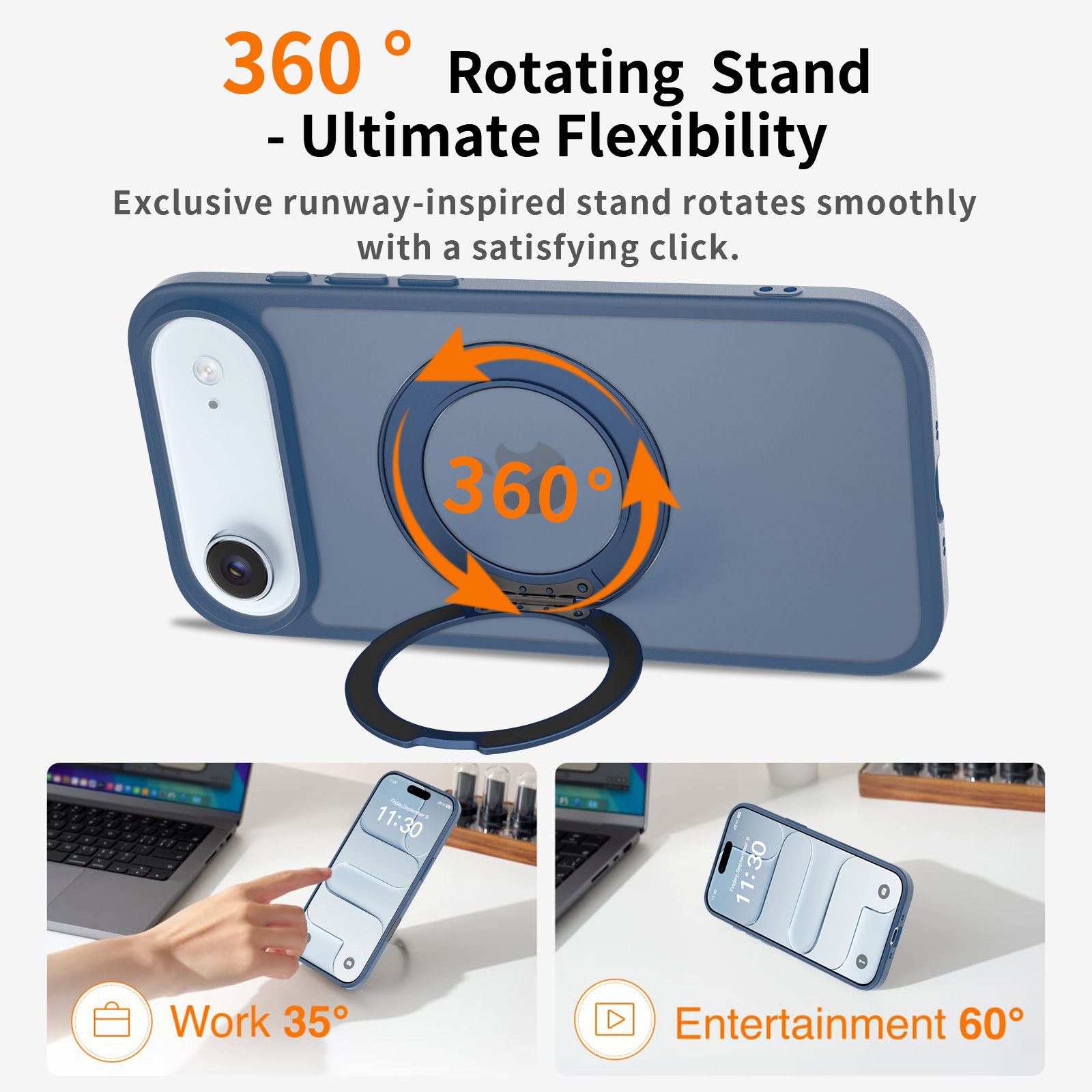 Pulse Translucent Matte Skin Feeling Case with Camera Action Button — 386