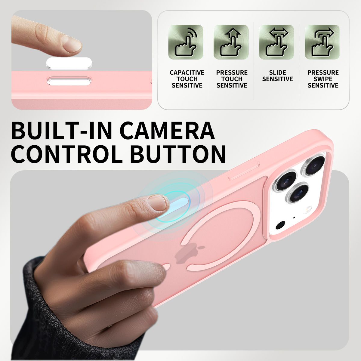 Pulse Skin Feeling MagSafe Case with Camera Action Button — 158