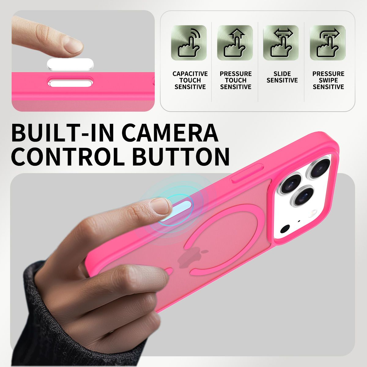 Pulse Skin Feeling MagSafe Case with Camera Action Button — 164