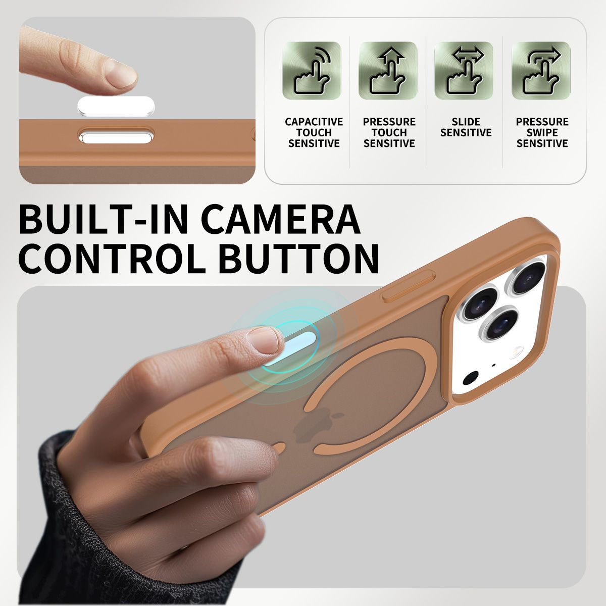 Pulse Skin Feeling MagSafe Case with Camera Action Button — 194