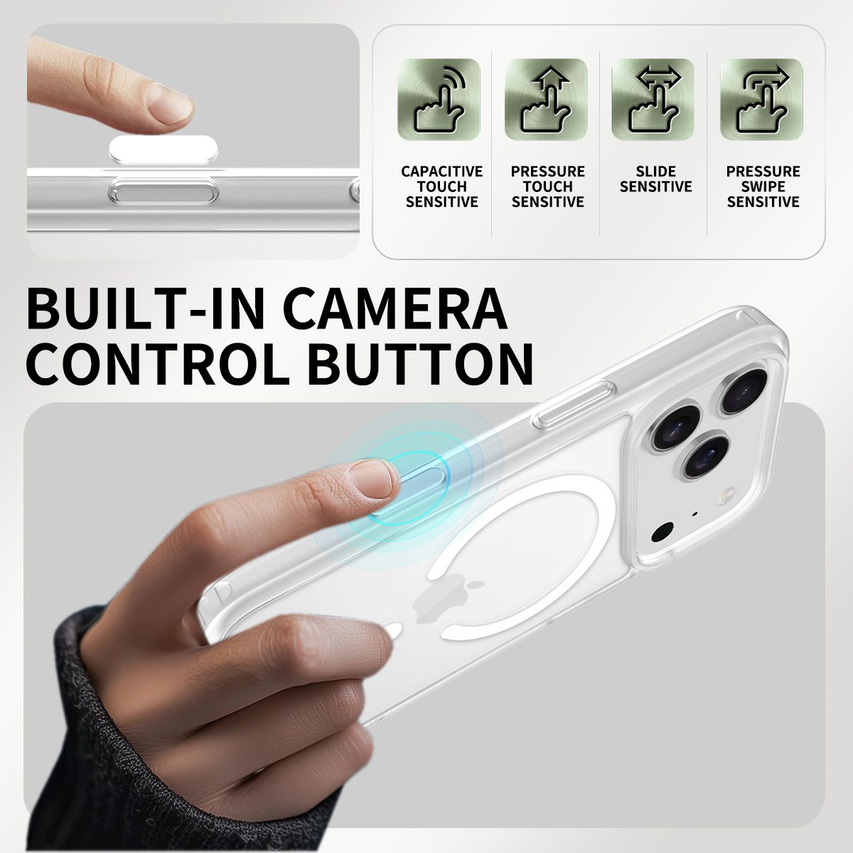 Pulse Skin Feeling MagSafe Case with Camera Action Button — 150