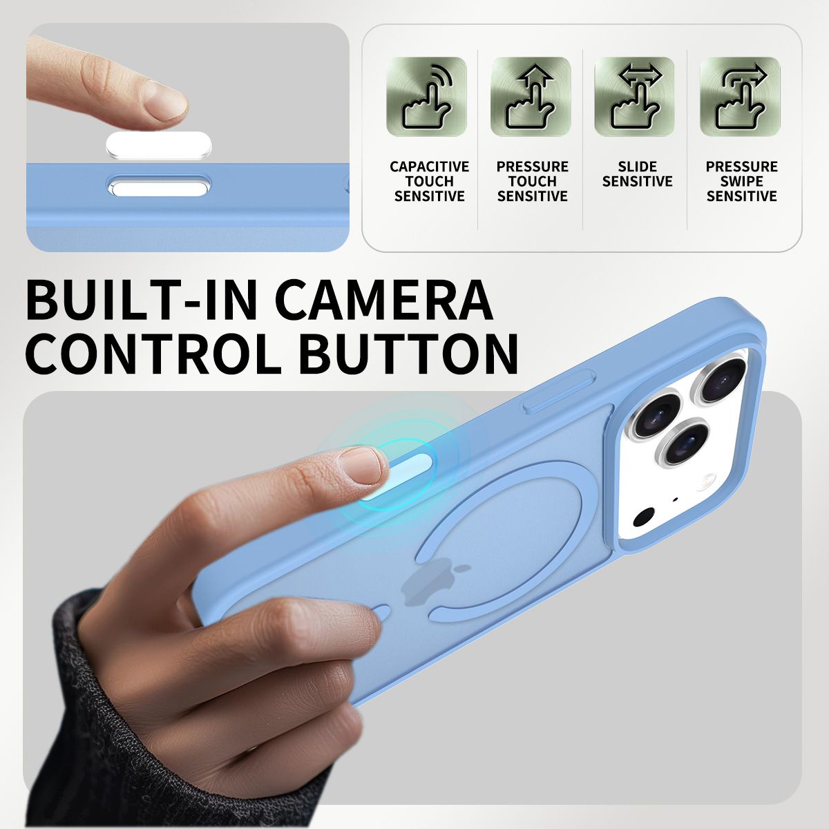 Pulse Skin Feeling MagSafe Case with Camera Action Button — 200