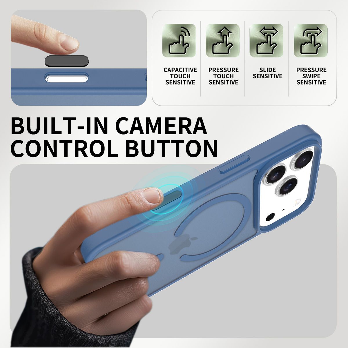 Pulse Skin Feeling MagSafe Case with Camera Action Button — 182