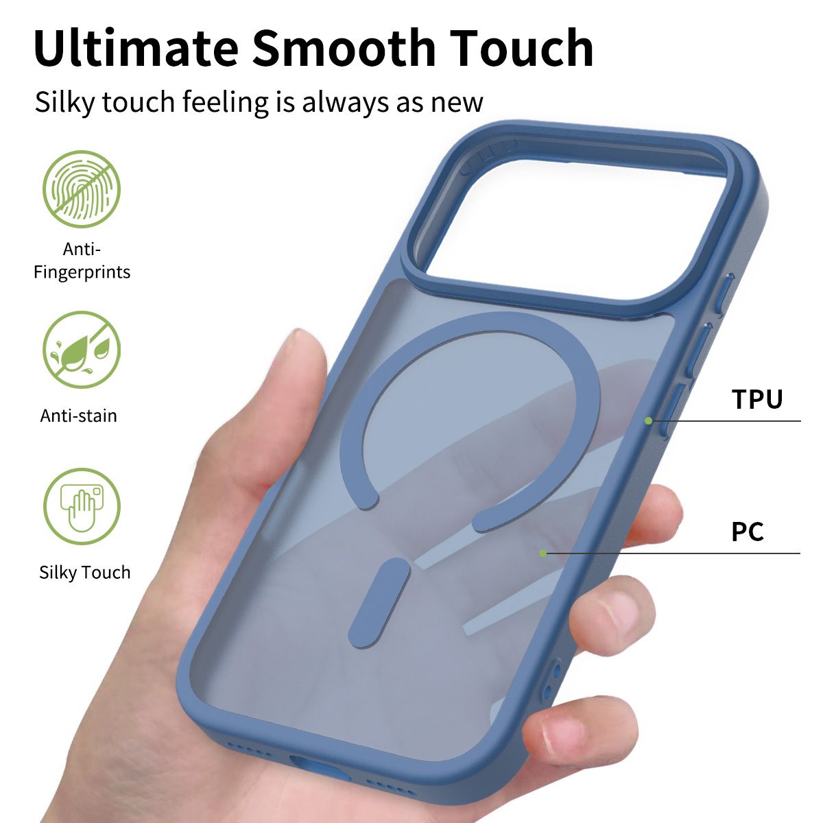 Pulse Skin Feeling MagSafe Case with Camera Action Button — 186