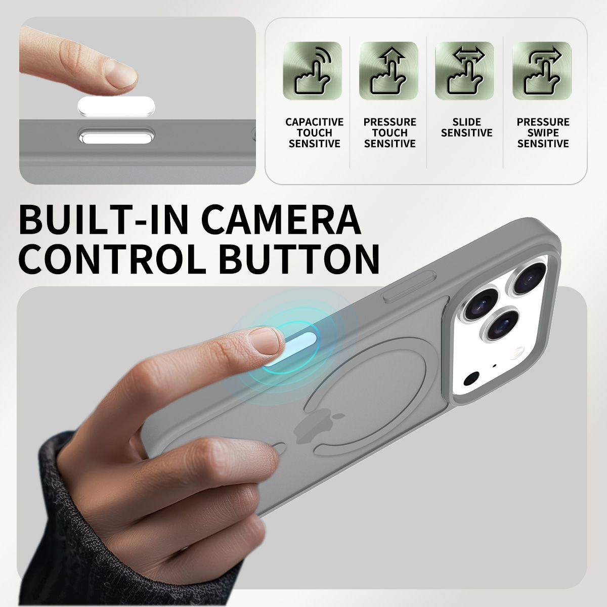 Pulse Skin Feeling MagSafe Case with Camera Action Button — 188