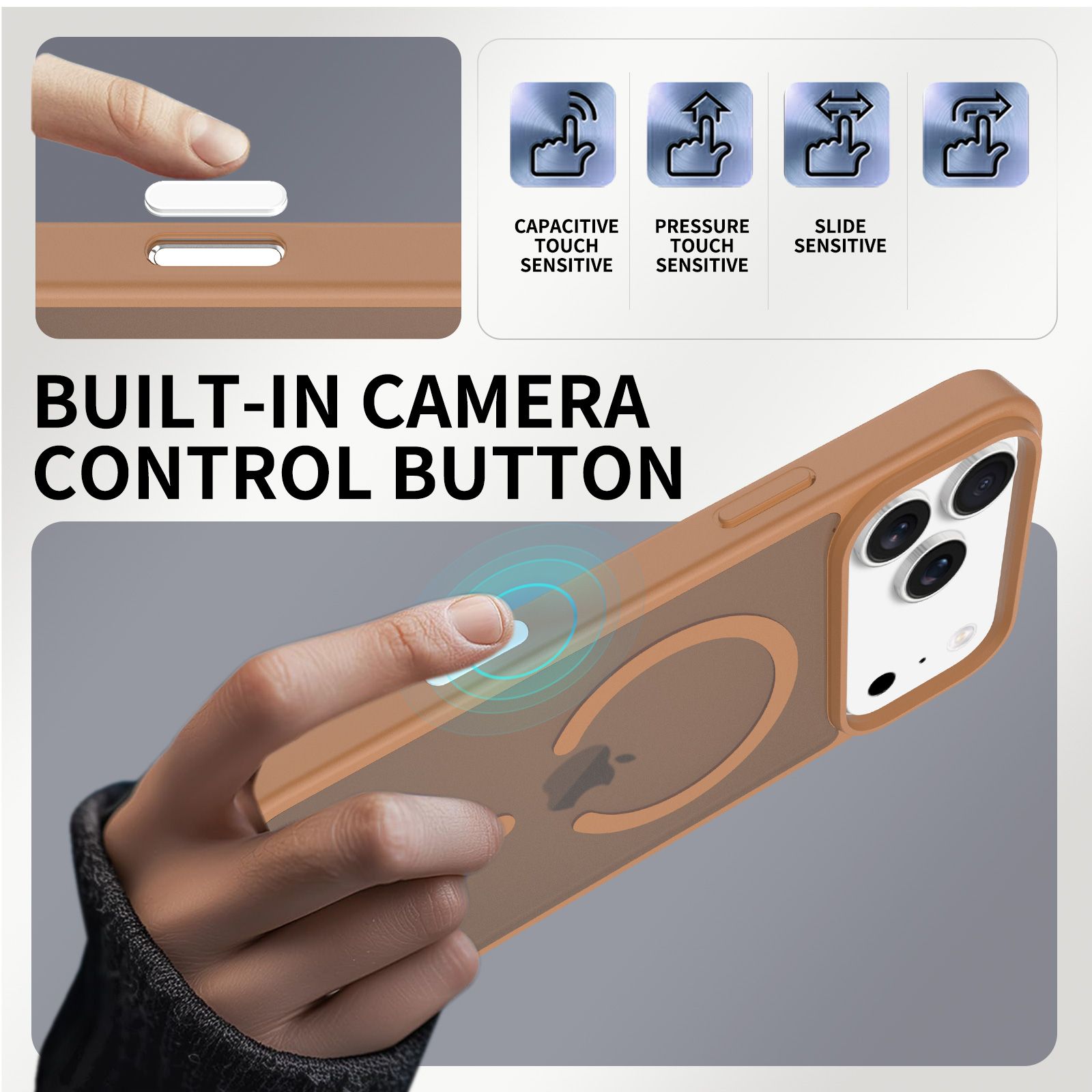 Pulse Skin Feeling MagSafe Case with Camera Action Button — 120