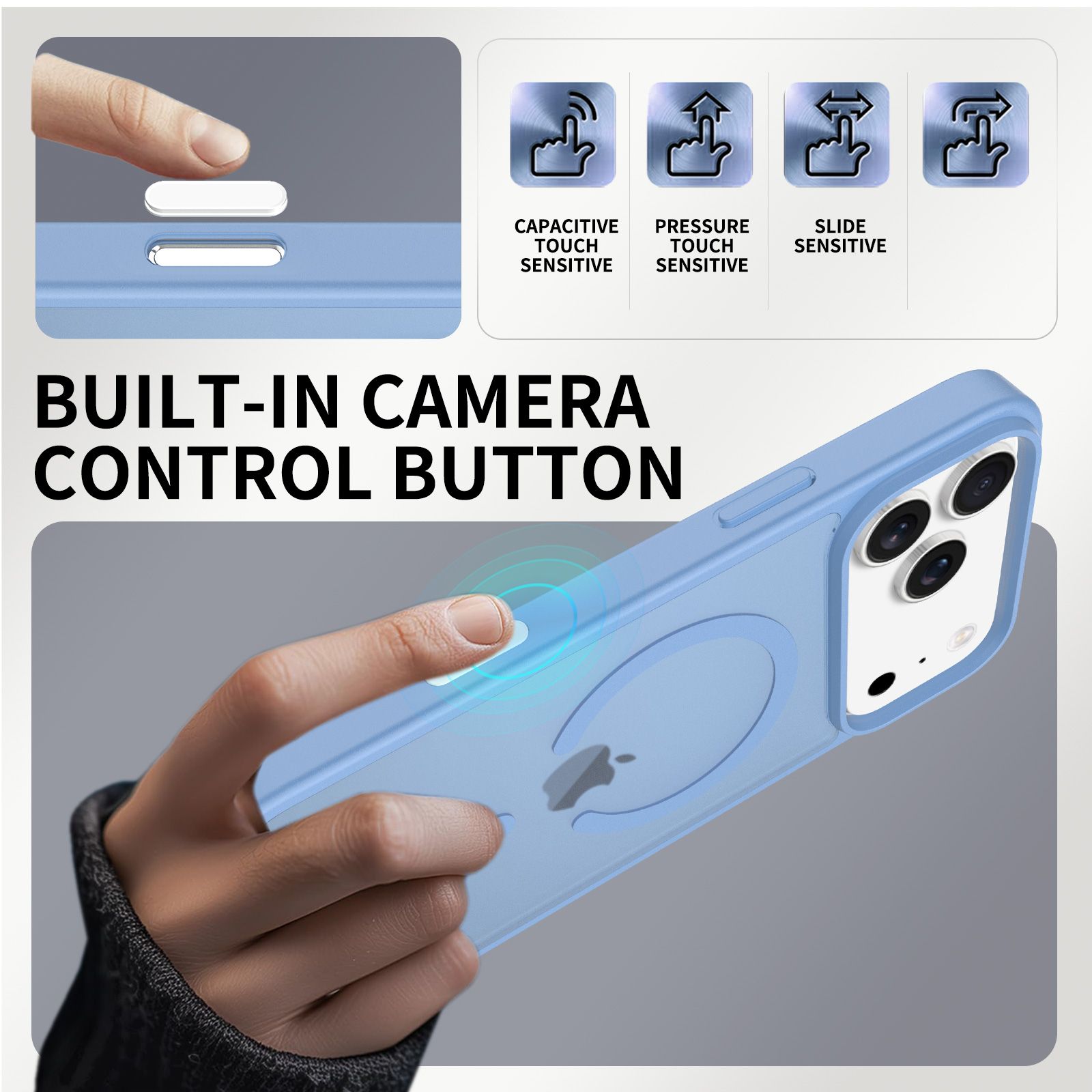 Pulse Skin Feeling MagSafe Case with Camera Action Button — 108