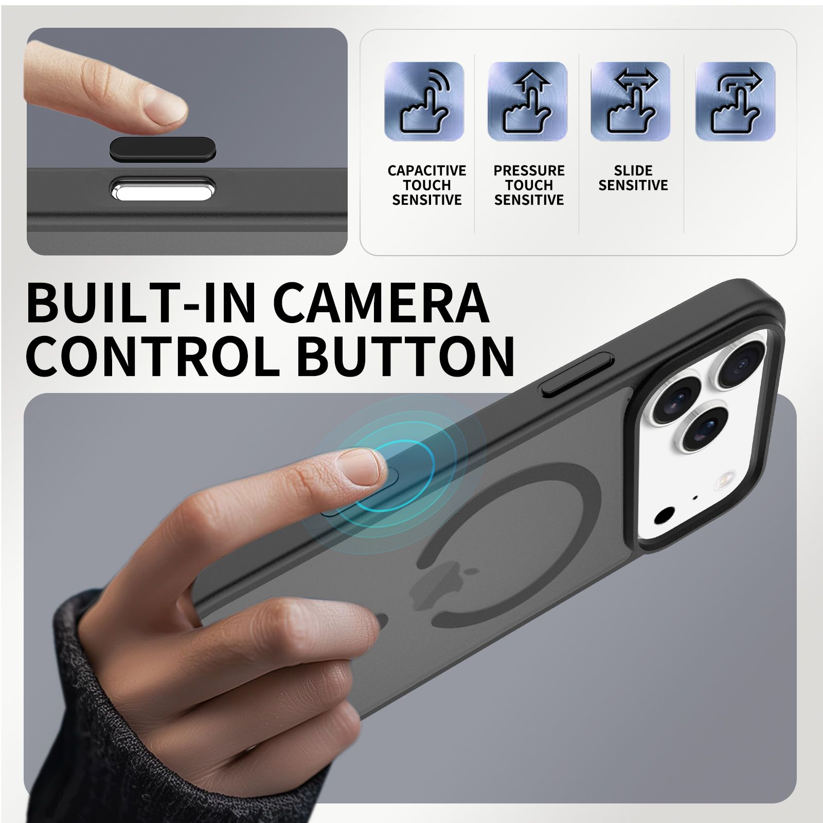 Pulse Skin Feeling MagSafe Case with Camera Action Button — 70