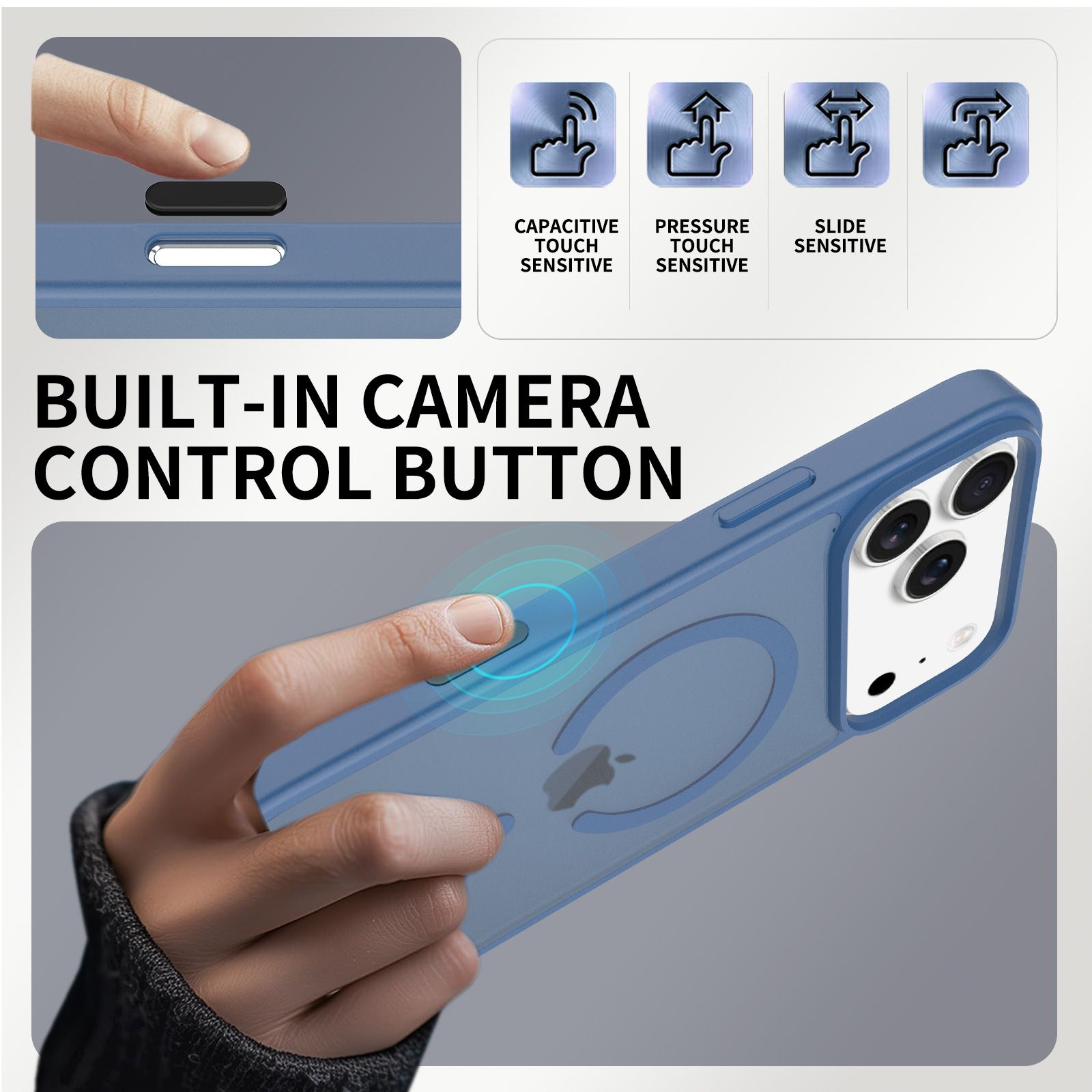 Pulse Skin Feeling MagSafe Case with Camera Action Button — 52