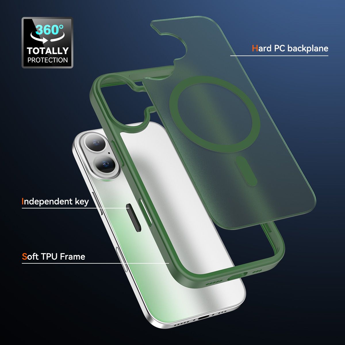 Pulse Skin Feeling MagSafe Case with Camera Action Button — 363