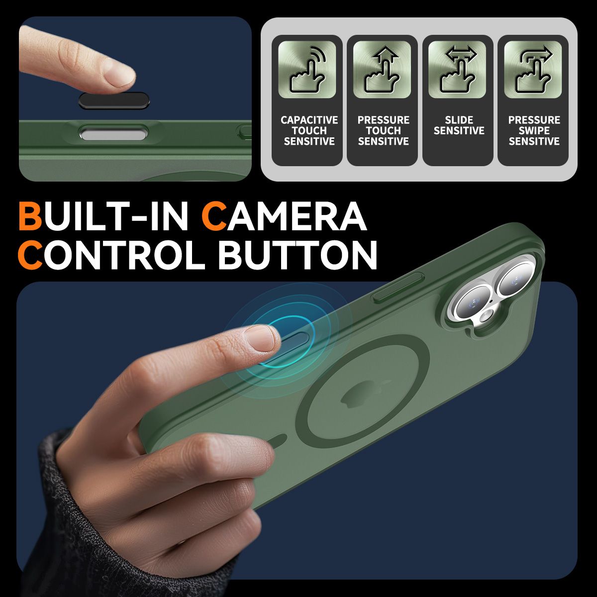 Pulse Skin Feeling MagSafe Case with Camera Action Button — 364