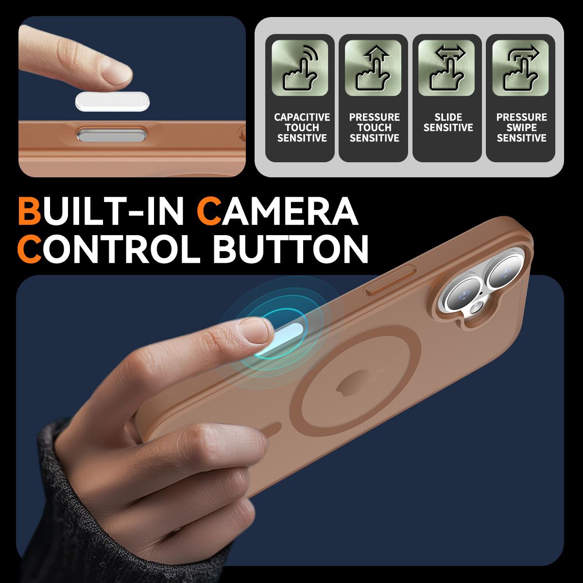 Pulse Skin Feeling MagSafe Case with Camera Action Button — 343