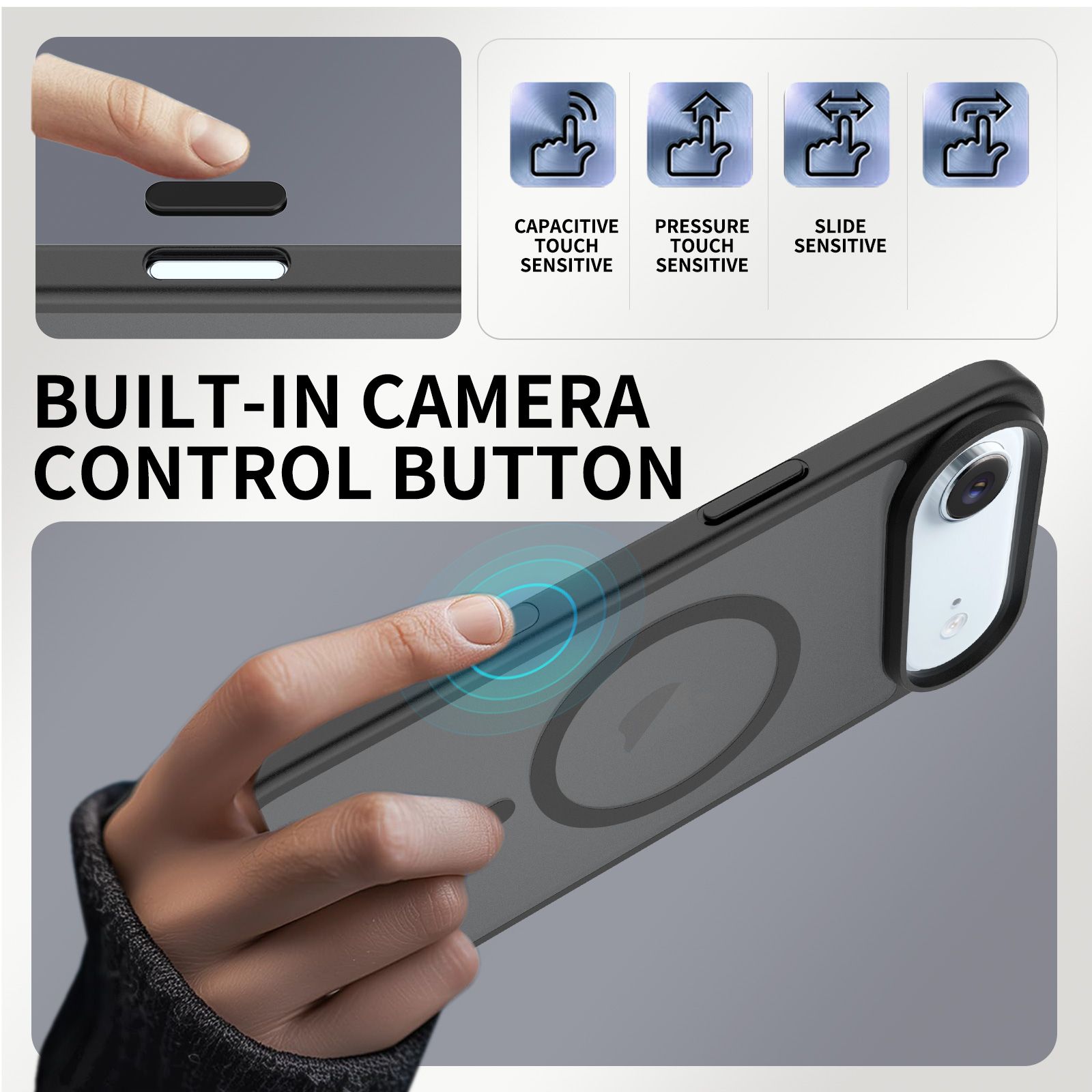 Pulse Skin Feeling MagSafe Case with Camera Action Button — 292