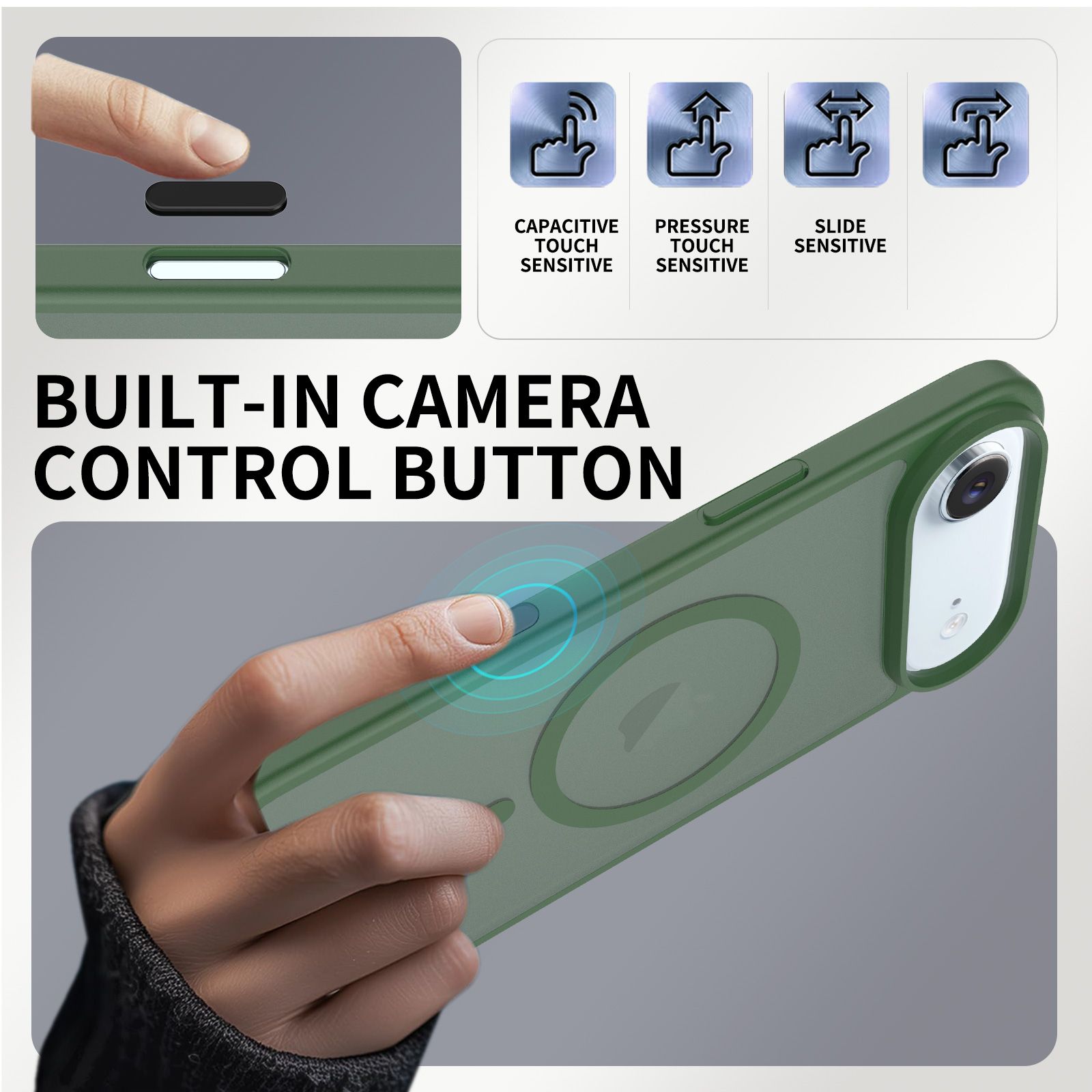 Pulse Skin Feeling MagSafe Case with Camera Action Button — 286