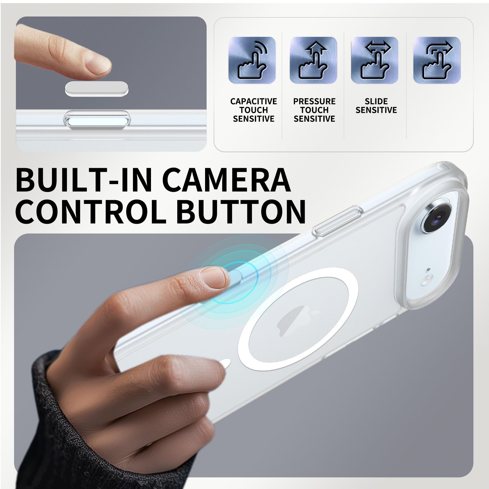 Pulse Skin Feeling MagSafe Case with Camera Action Button — 224