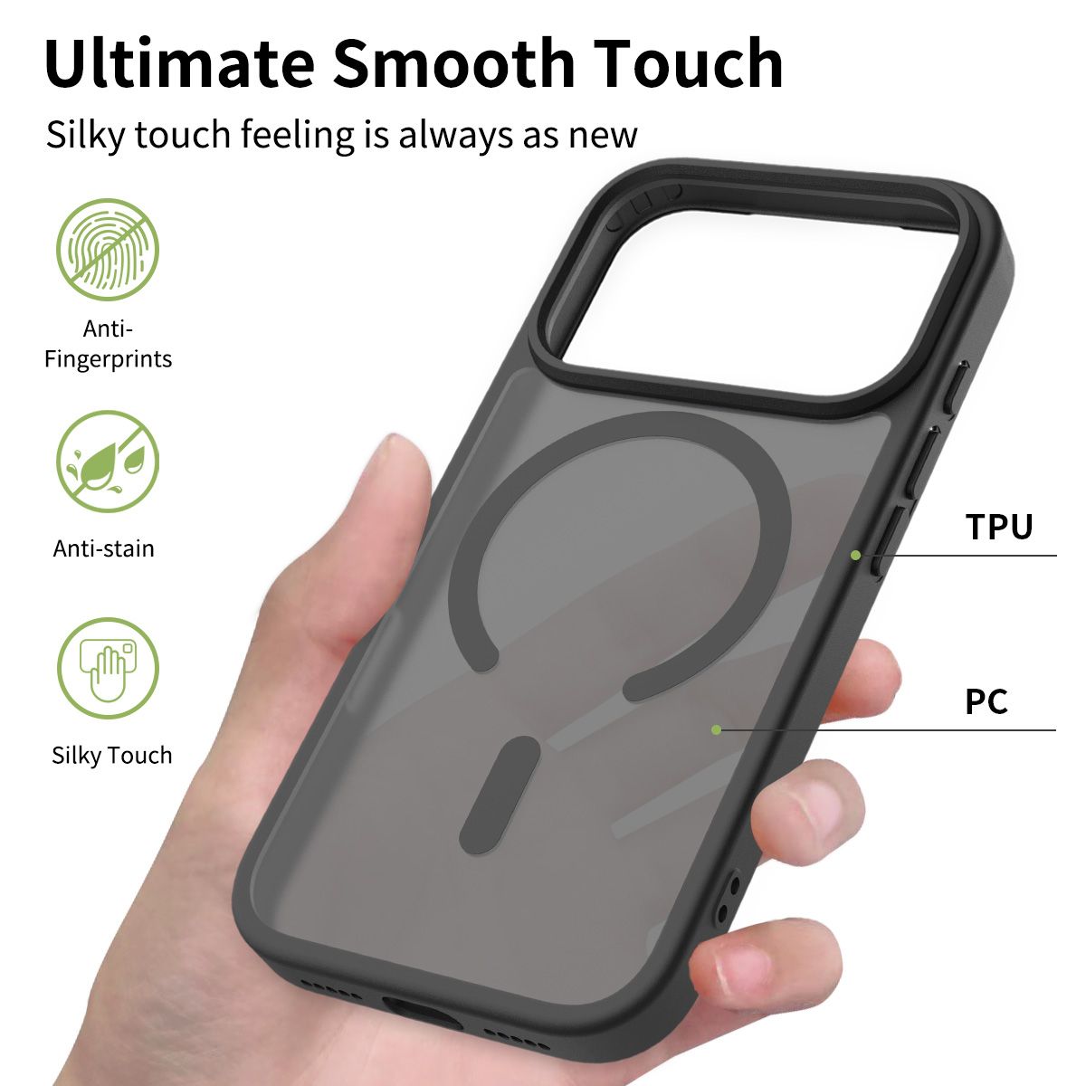 Pulse Skin Feeling MagSafe Case with Camera Action Button — 222