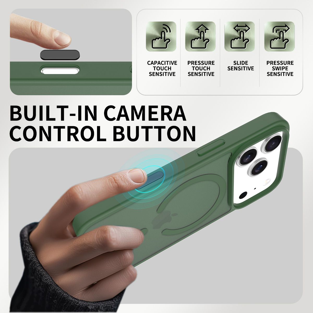 Pulse Skin Feeling MagSafe Case with Camera Action Button — 212