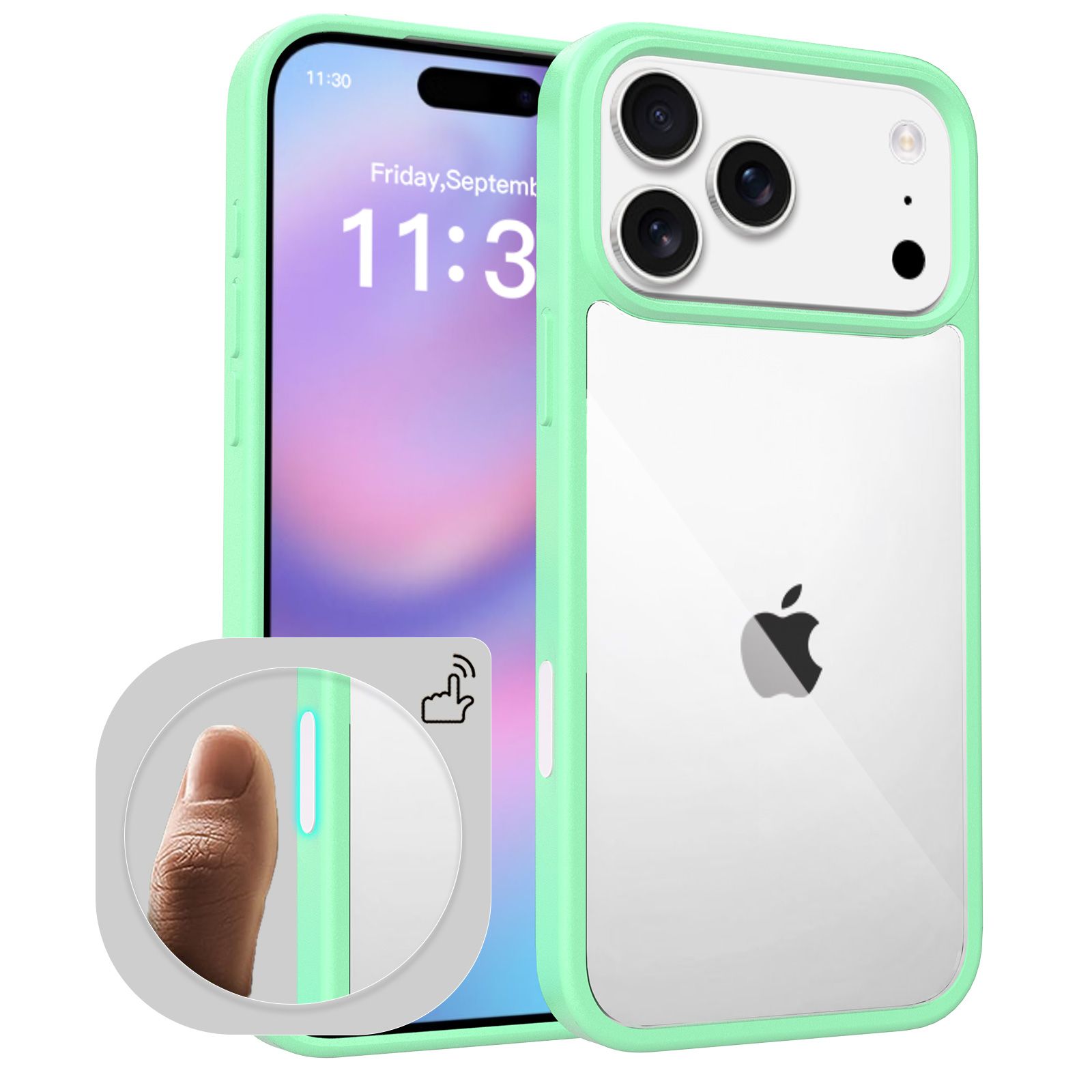Pulse Prism Clear Case with Camera Action Button — 2