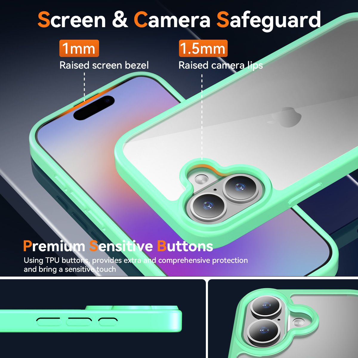 Pulse Prism Clear Case with Camera Action Button — 207