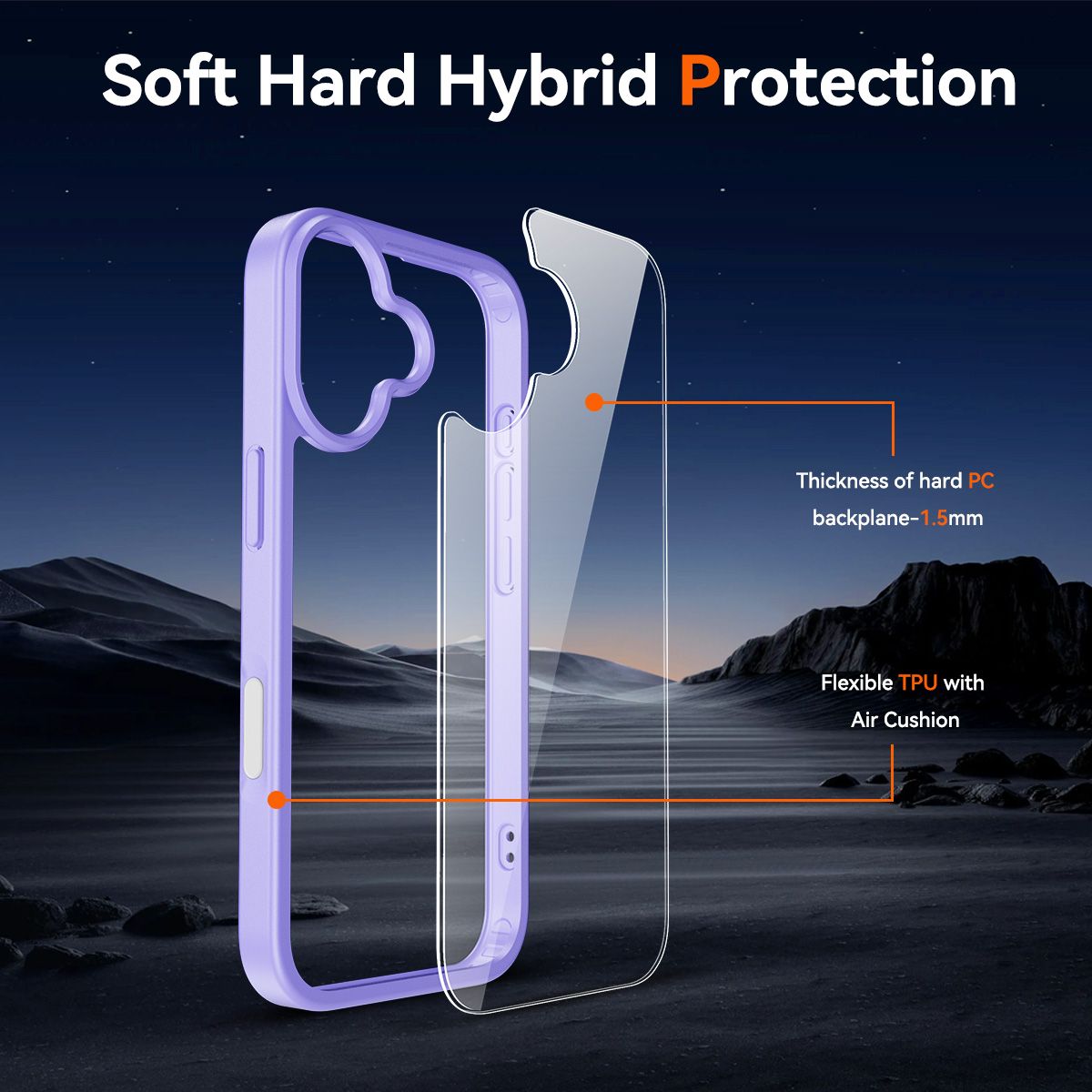 Pulse Prism Clear Case with Camera Action Button — 214