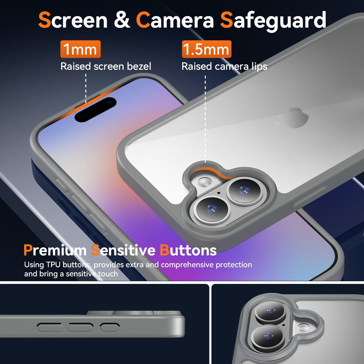 Pulse Prism Clear Case with Camera Action Button — 225