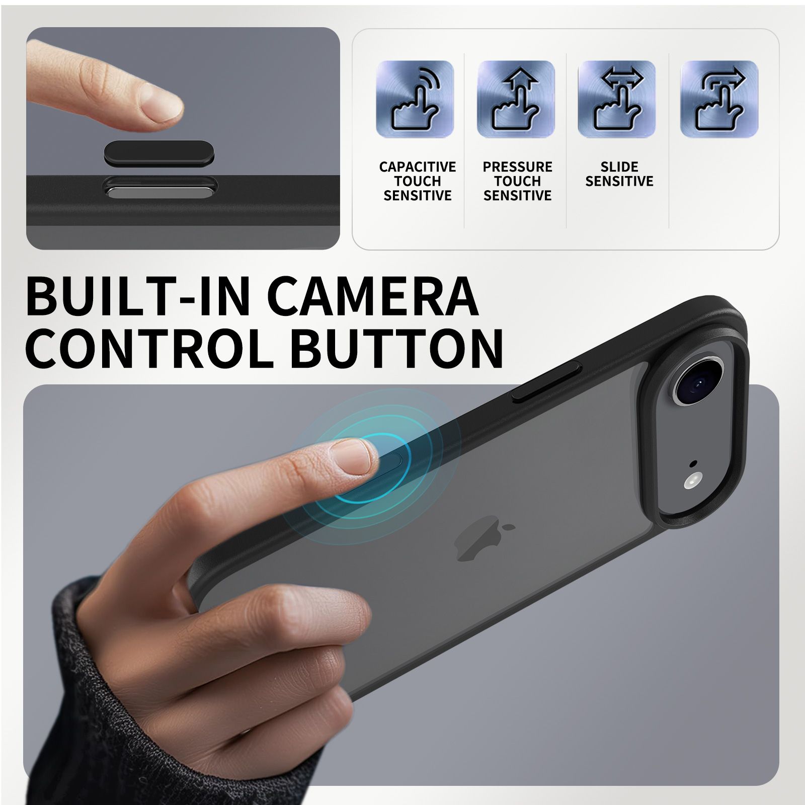 Pulse Prism Clear Case with Camera Action Button — 148