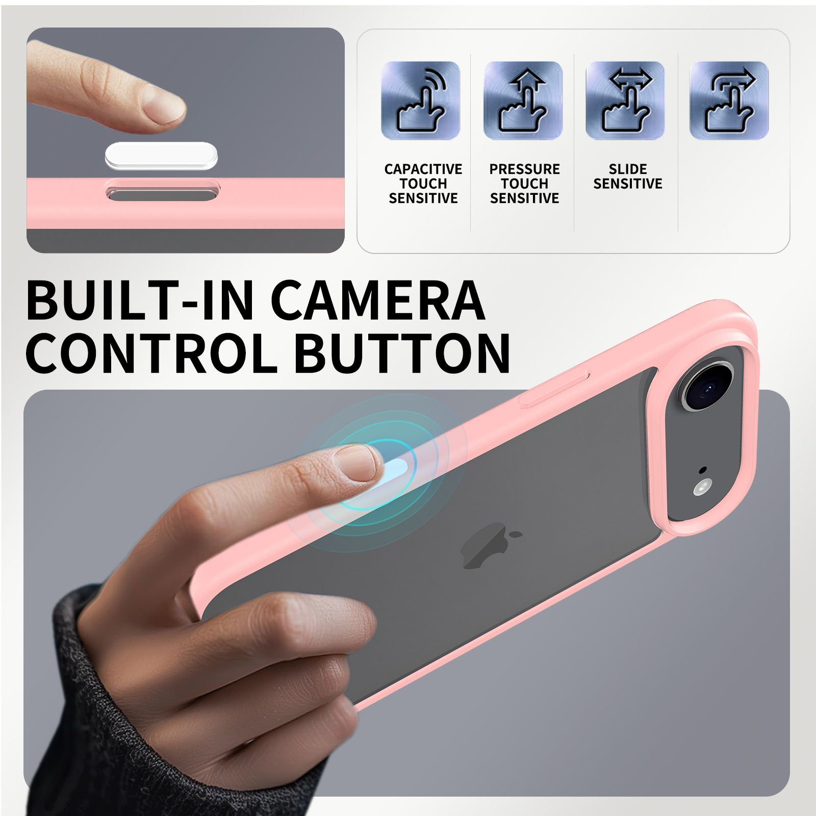 Pulse Prism Clear Case with Camera Action Button — 120