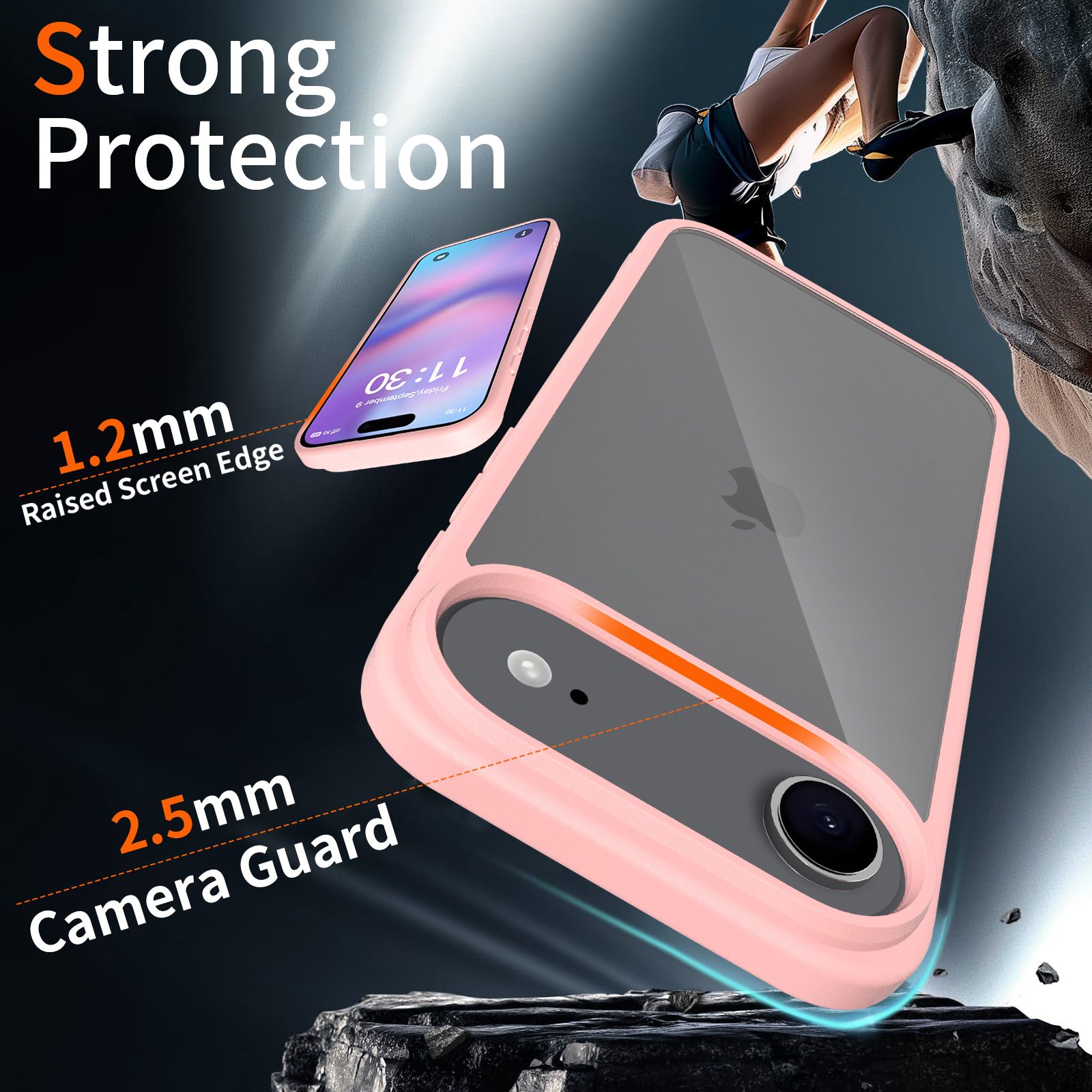 Pulse Prism Clear Case with Camera Action Button — 125