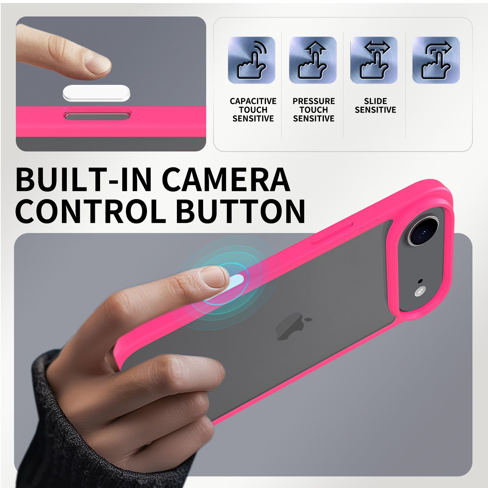 Pulse Prism Clear Case with Camera Action Button — 127