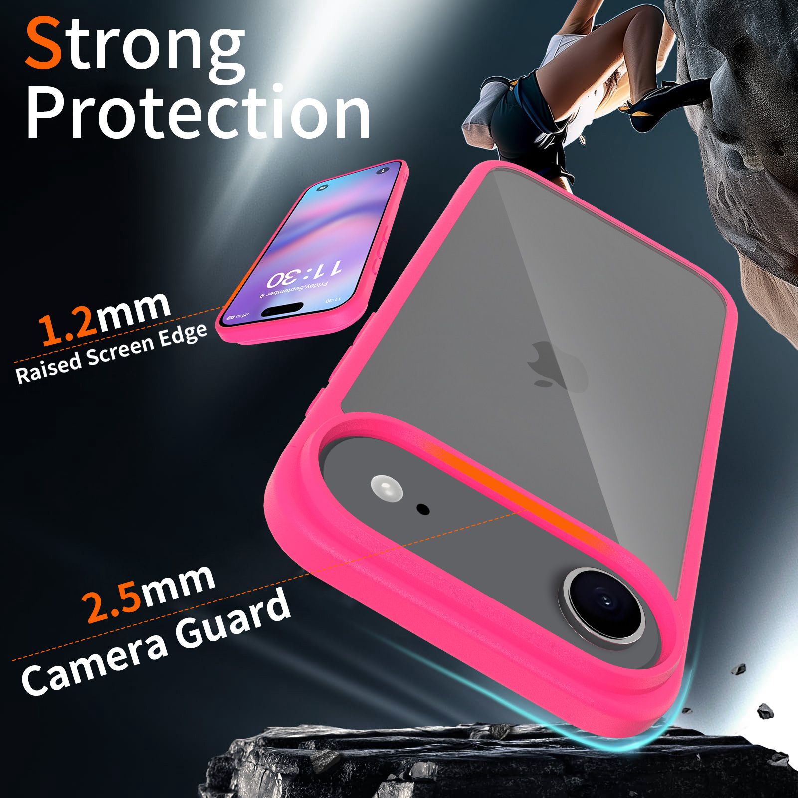 Pulse Prism Clear Case with Camera Action Button — 132