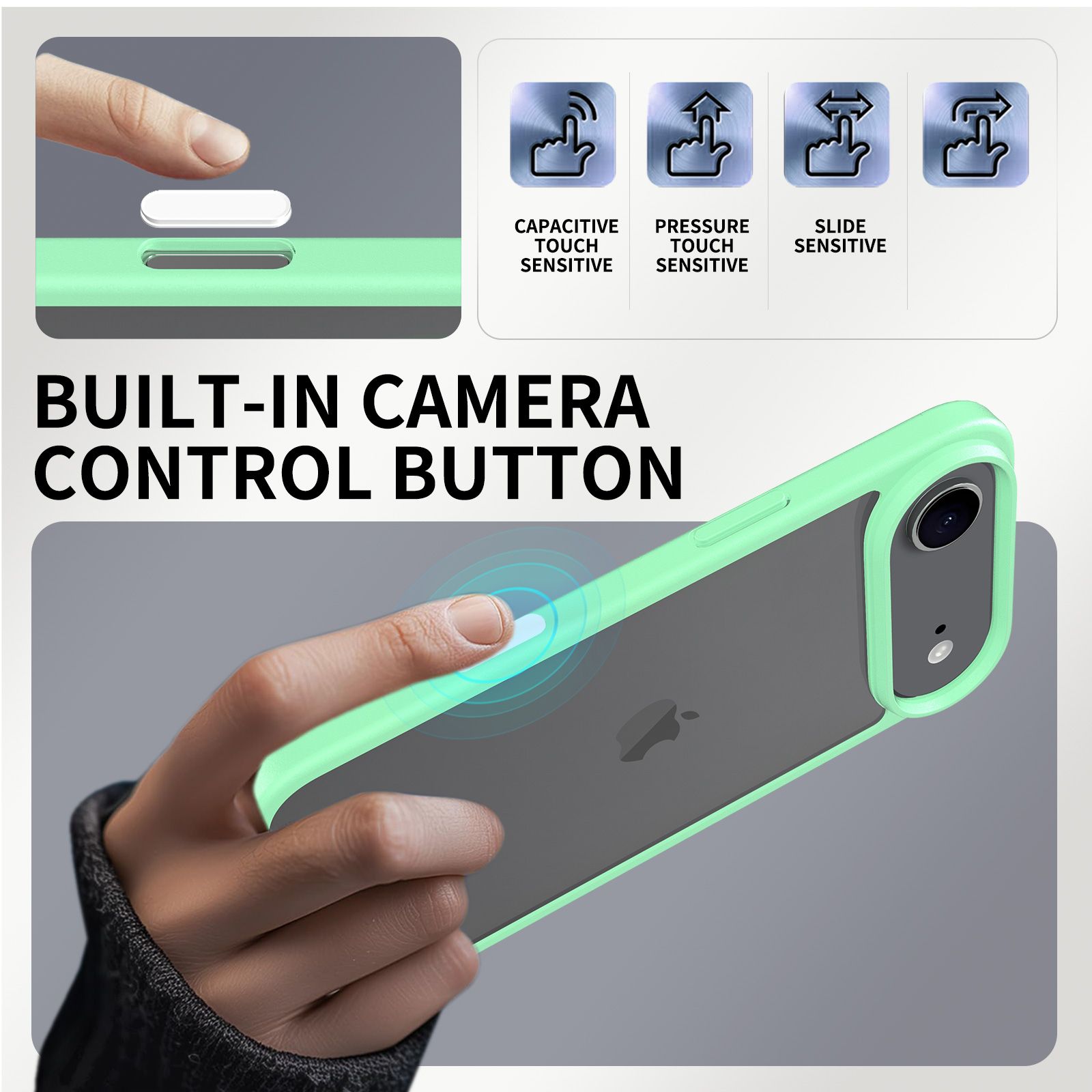 Pulse Prism Clear Case with Camera Action Button — 104