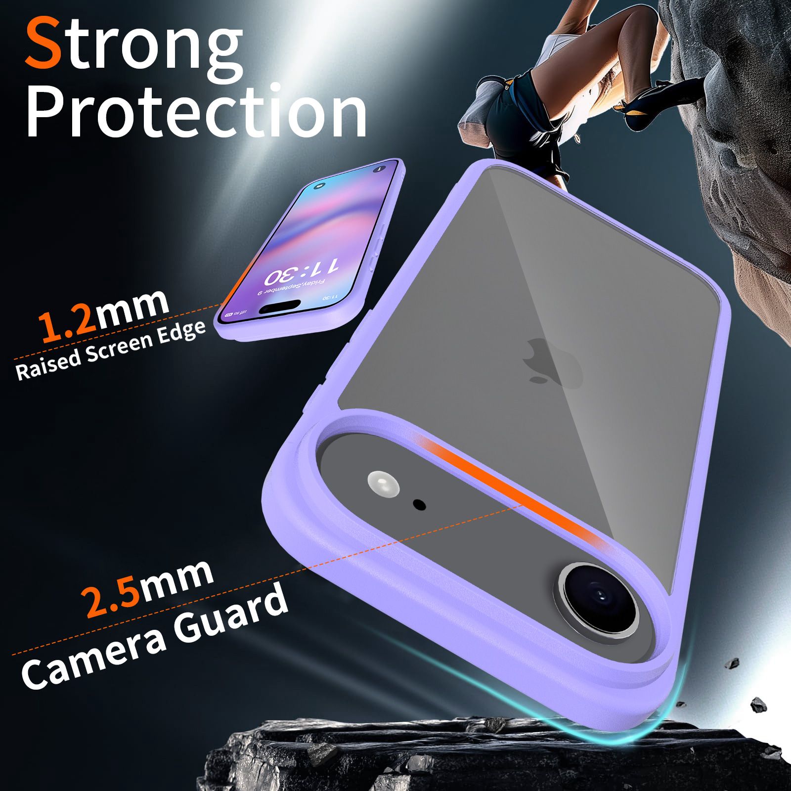 Pulse Prism Clear Case with Camera Action Button — 118