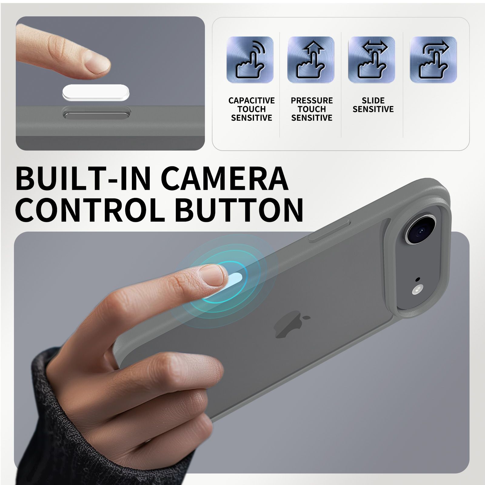 Pulse Prism Clear Case with Camera Action Button — 134