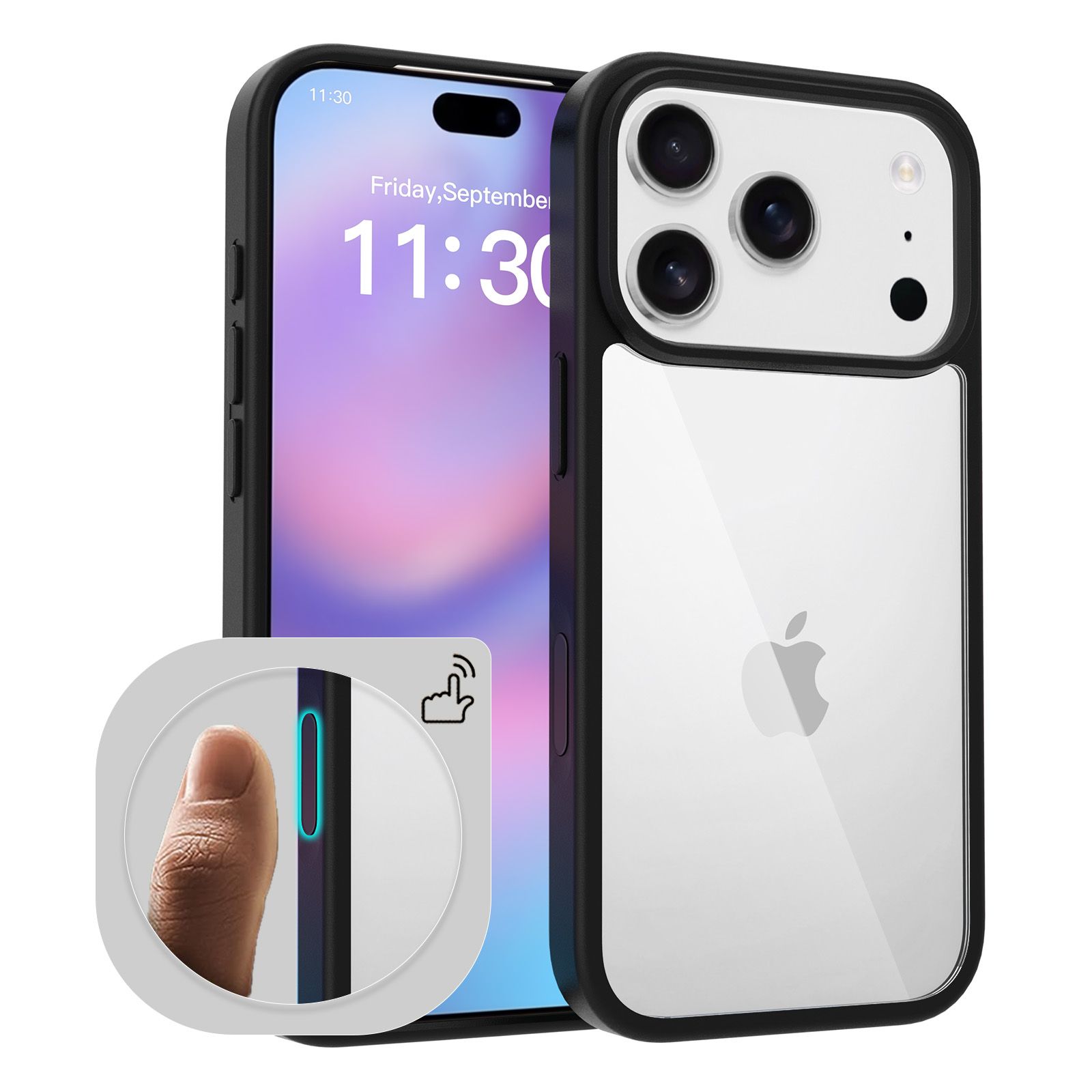 Pulse Prism Clear Case with Camera Action Button — 198