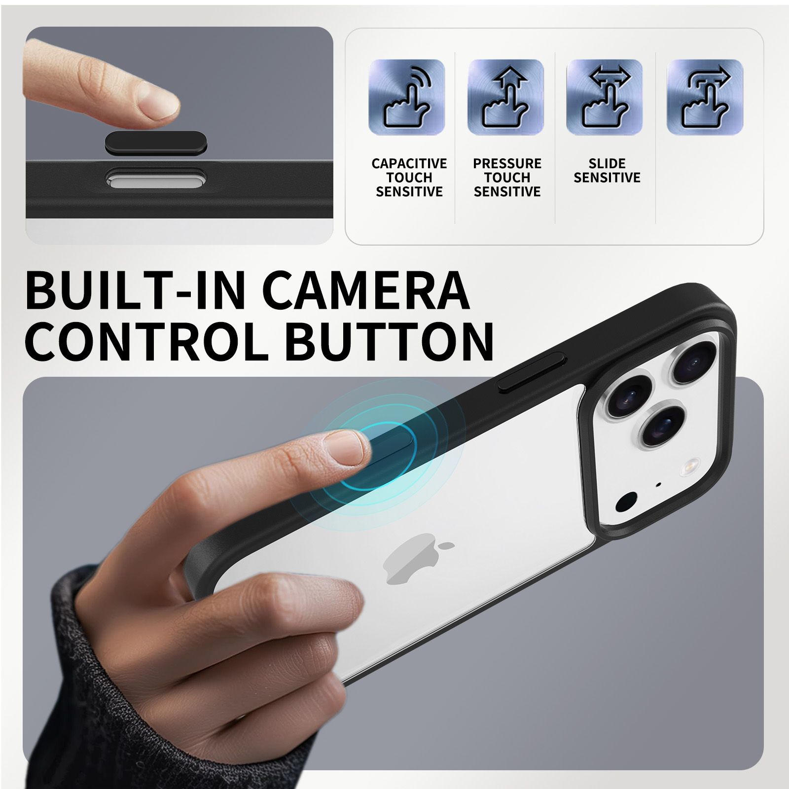 Pulse Prism Clear Case with Camera Action Button — 199