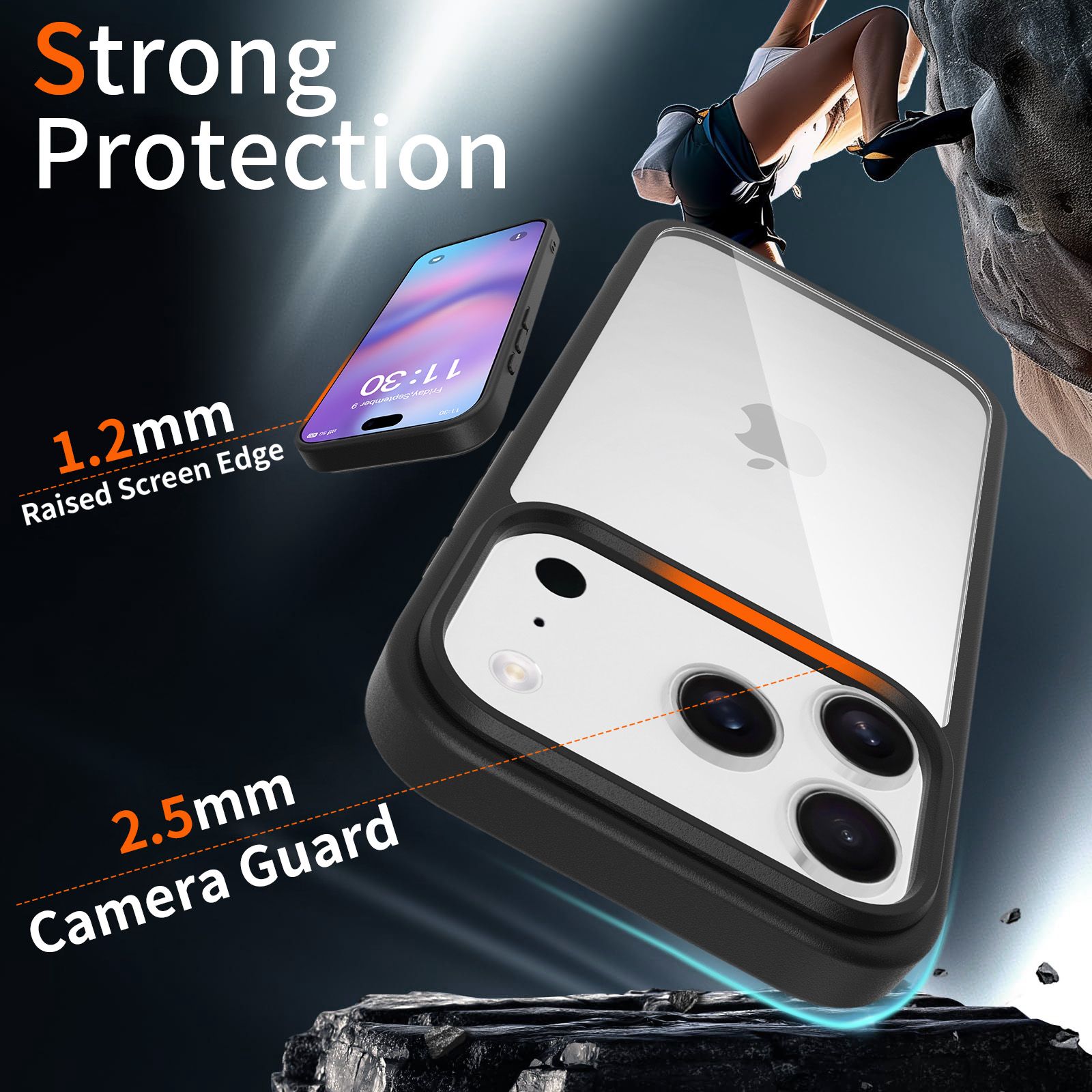 Pulse Prism Clear Case with Camera Action Button — 204