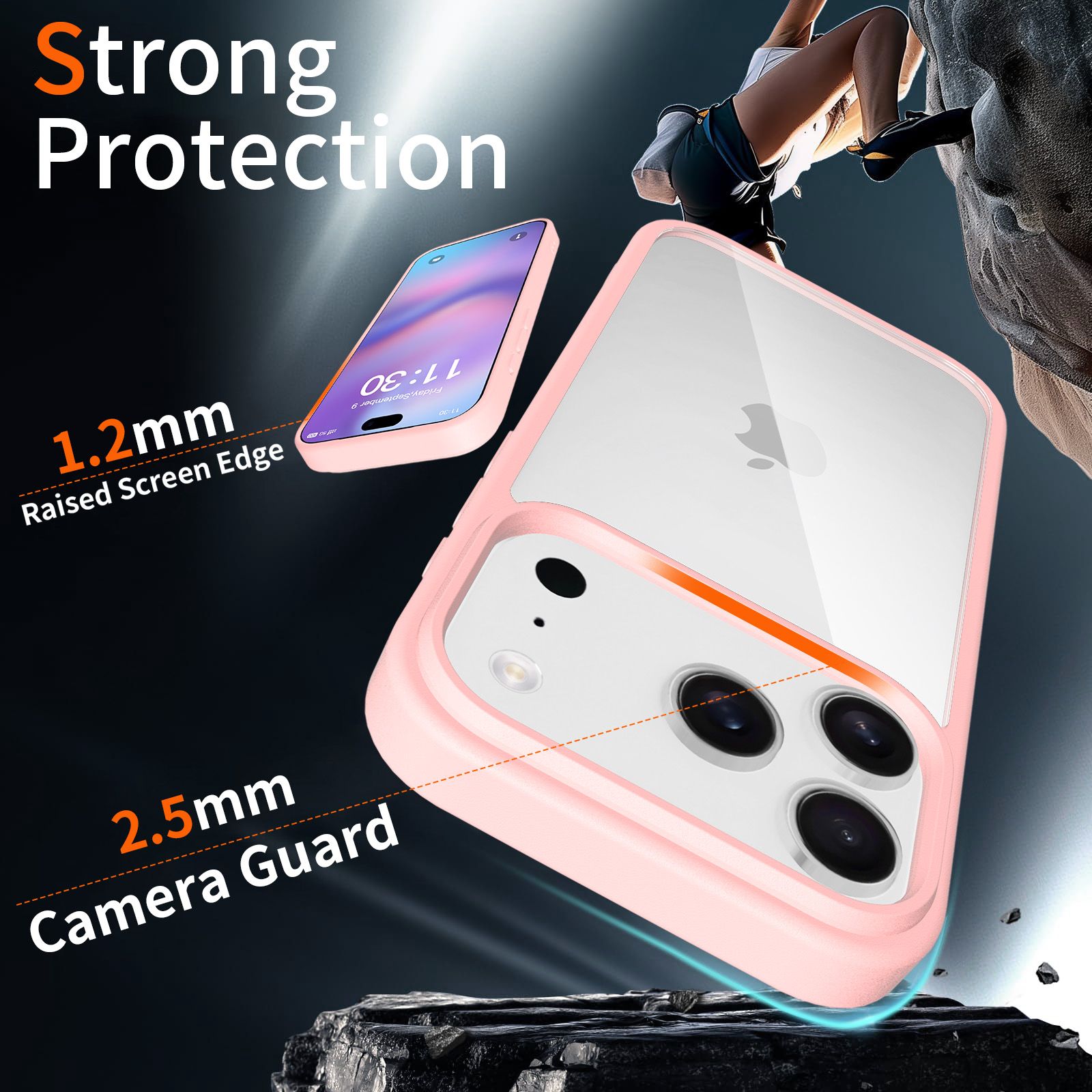 Pulse Prism Clear Case with Camera Action Button — 176