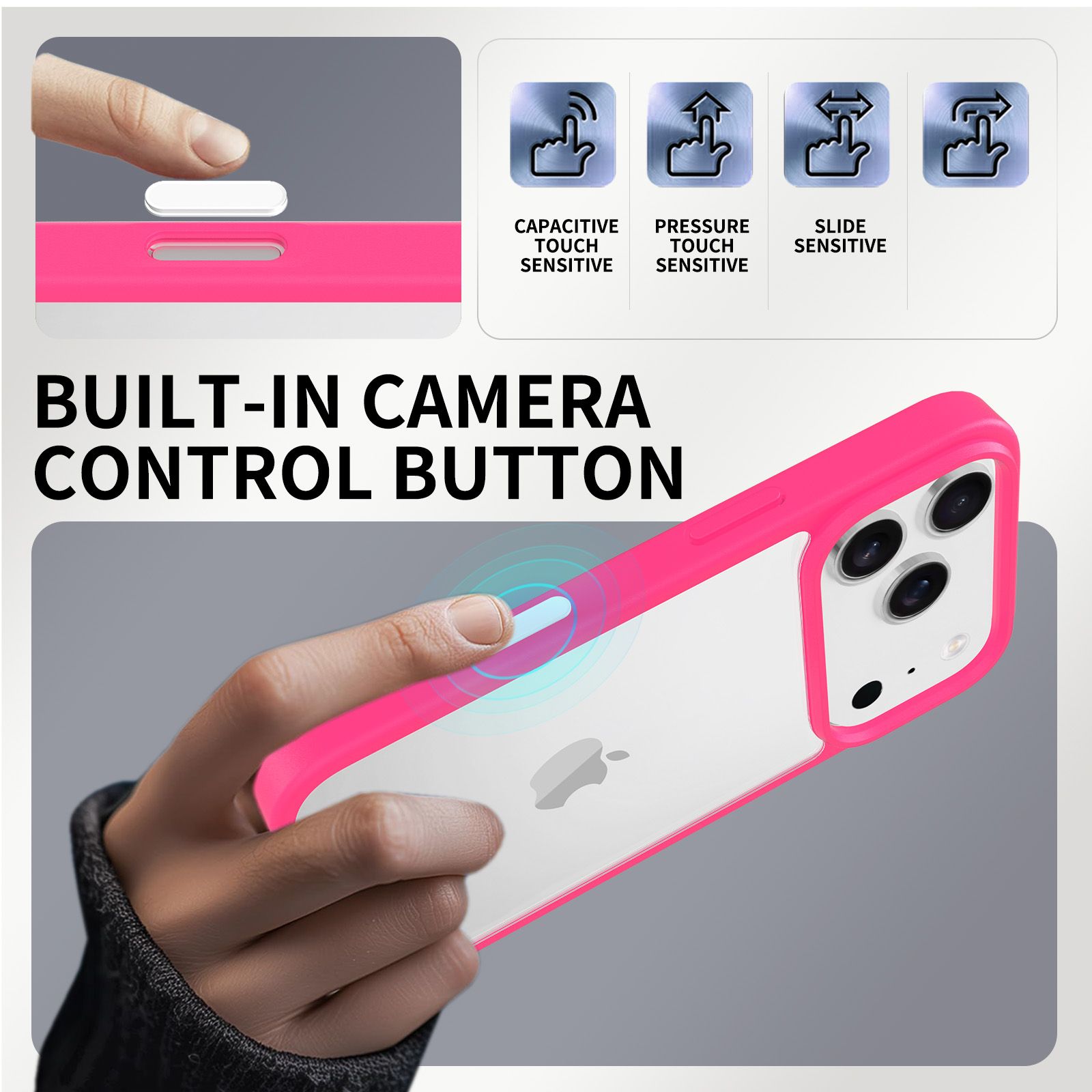 Pulse Prism Clear Case with Camera Action Button — 178