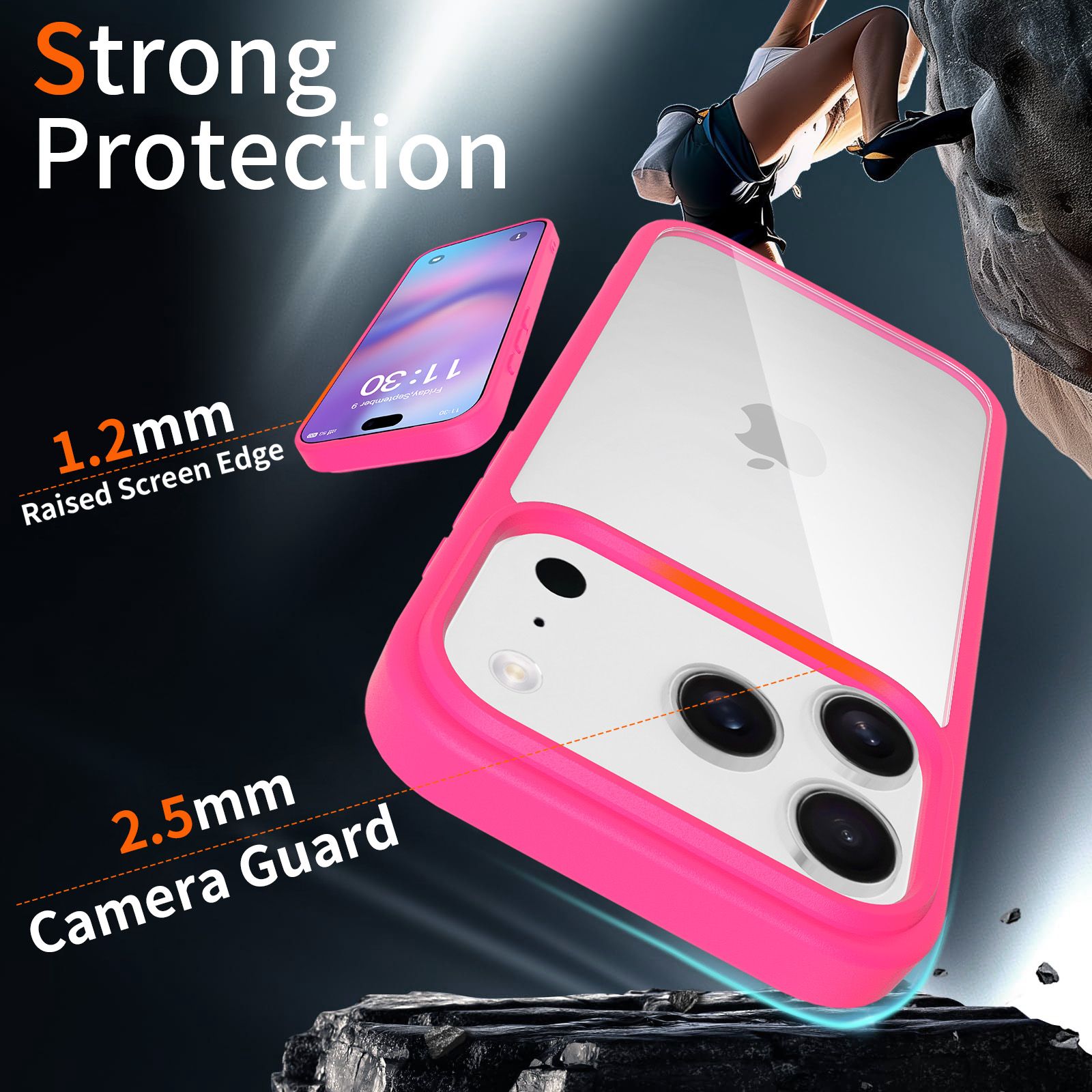 Pulse Prism Clear Case with Camera Action Button — 183