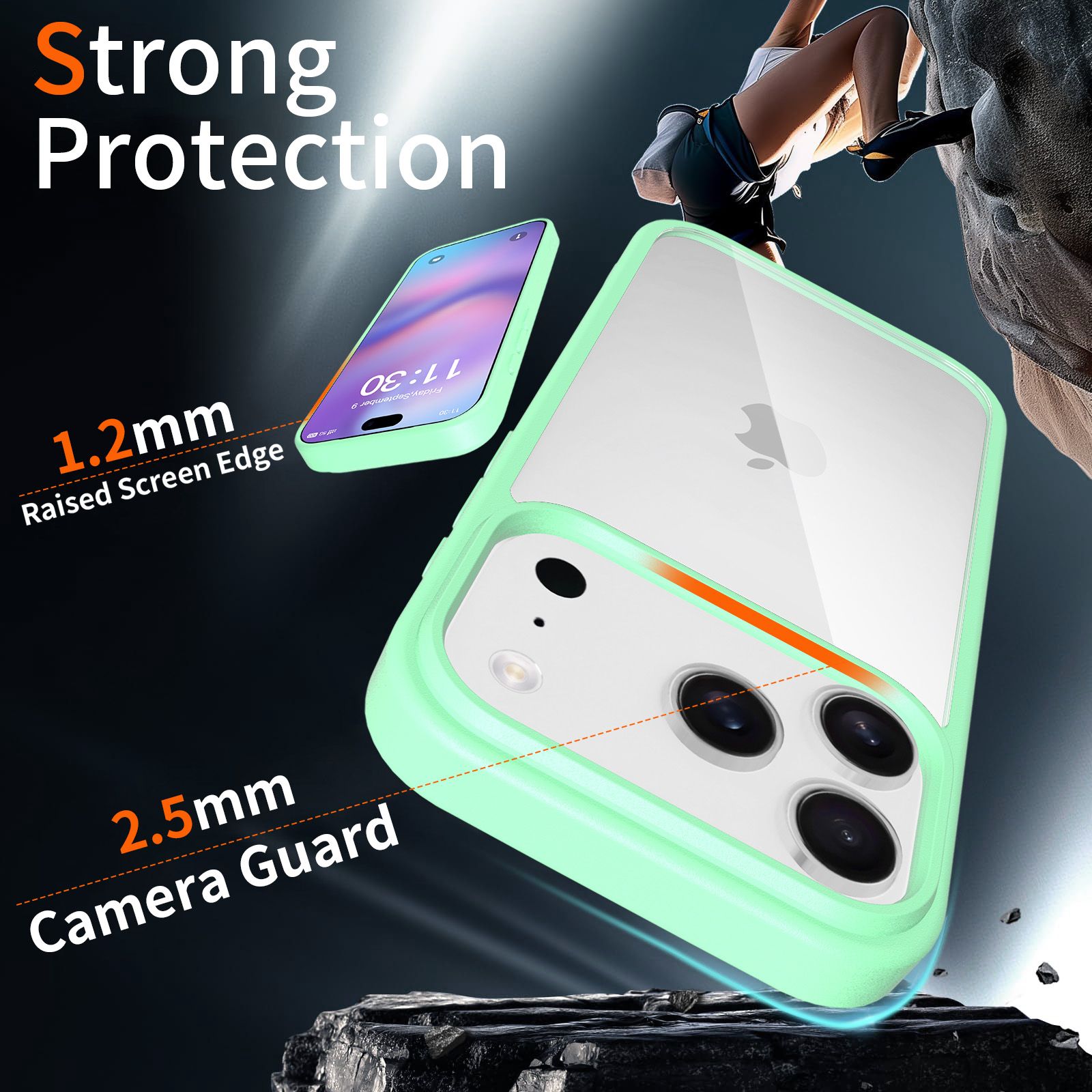 Pulse Prism Clear Case with Camera Action Button — 160