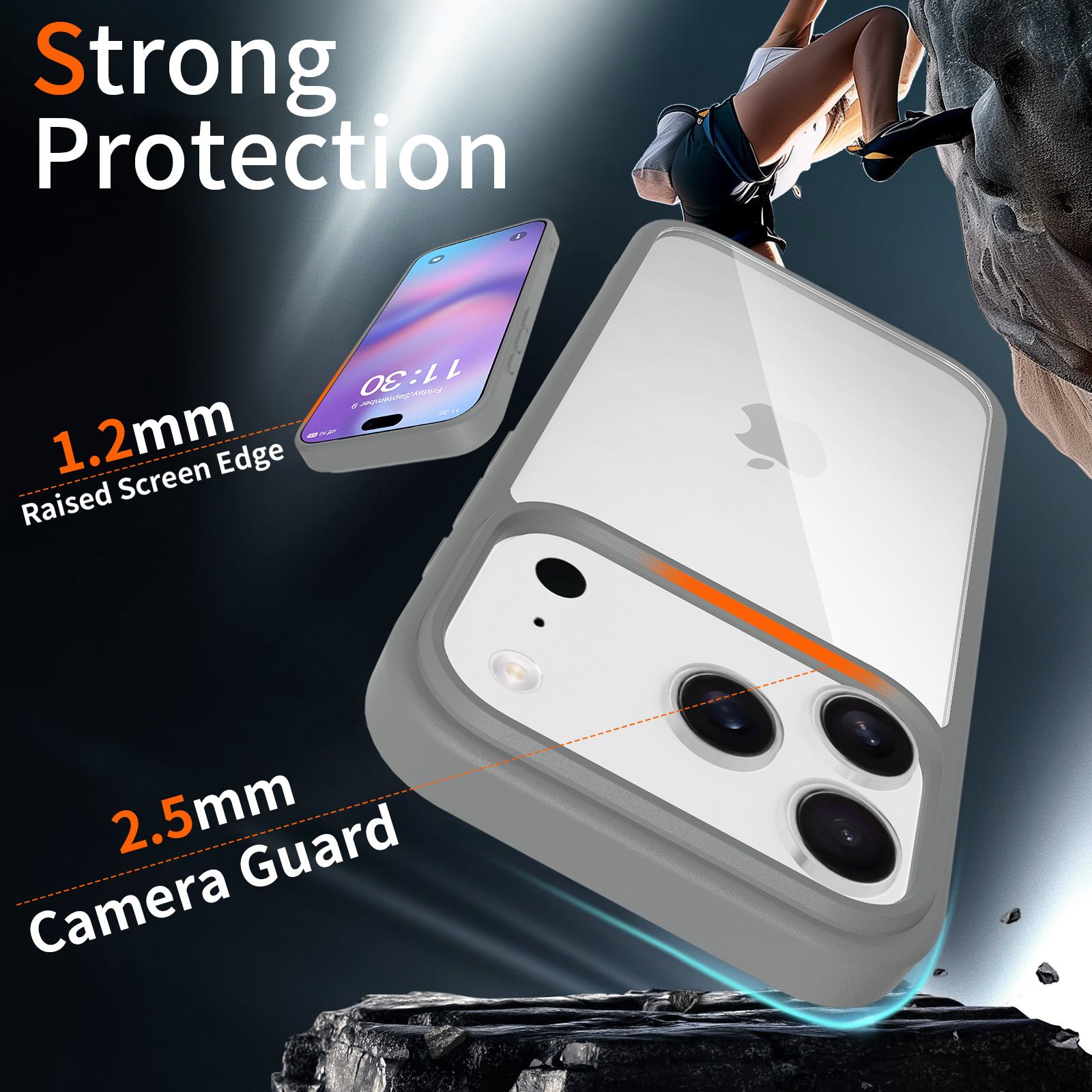 Pulse Prism Clear Case with Camera Action Button — 190