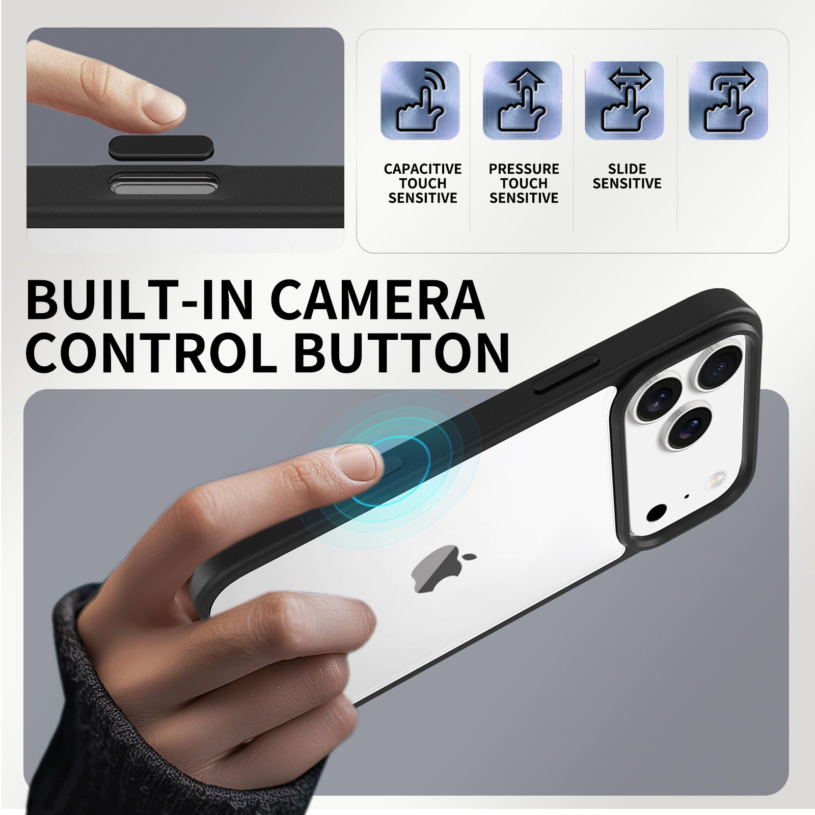 Pulse Prism Clear Case with Camera Action Button — 97