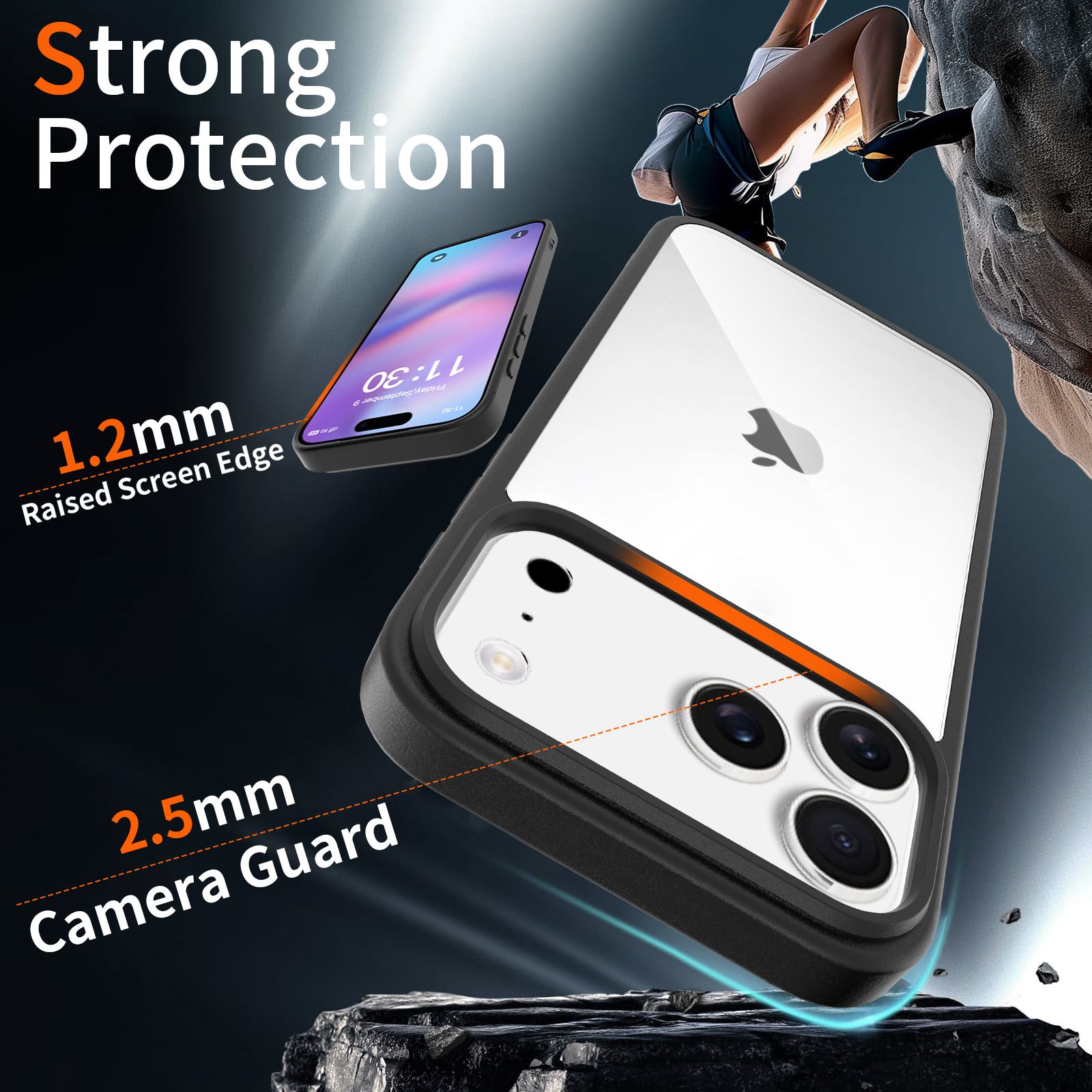 Pulse Prism Clear Case with Camera Action Button — 102