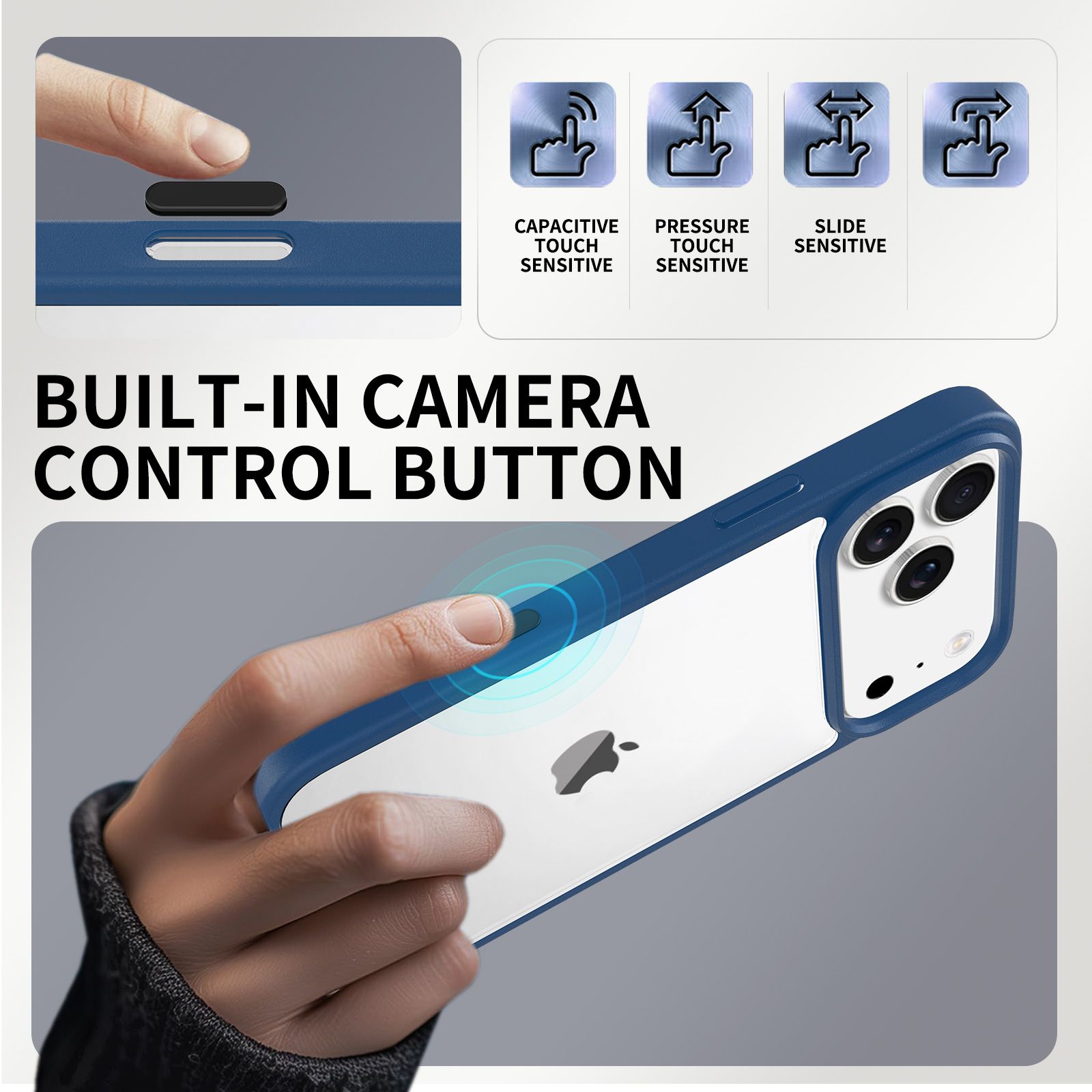 Pulse Prism Clear Case with Camera Action Button — 90