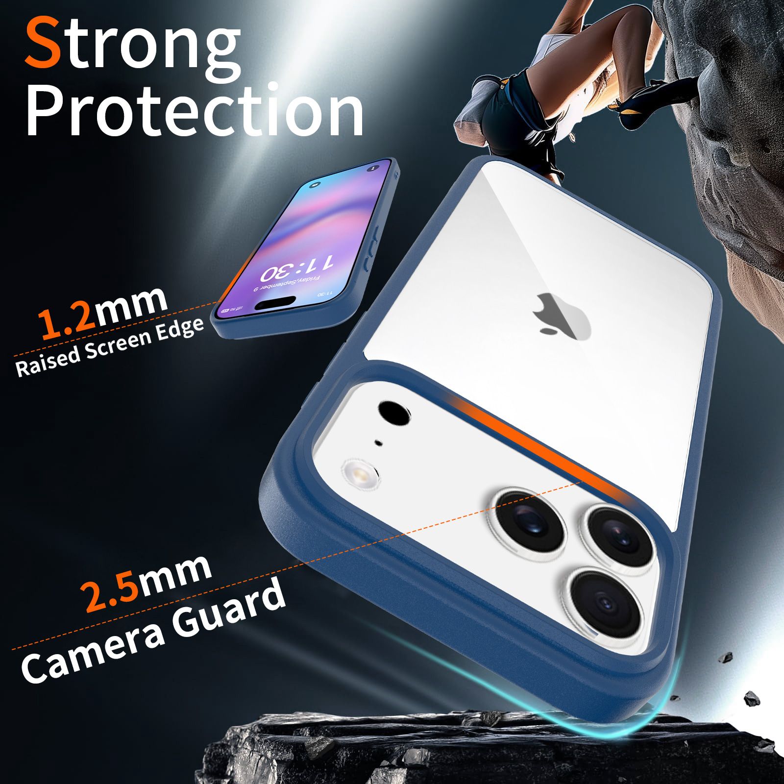 Pulse Prism Clear Case with Camera Action Button — 95