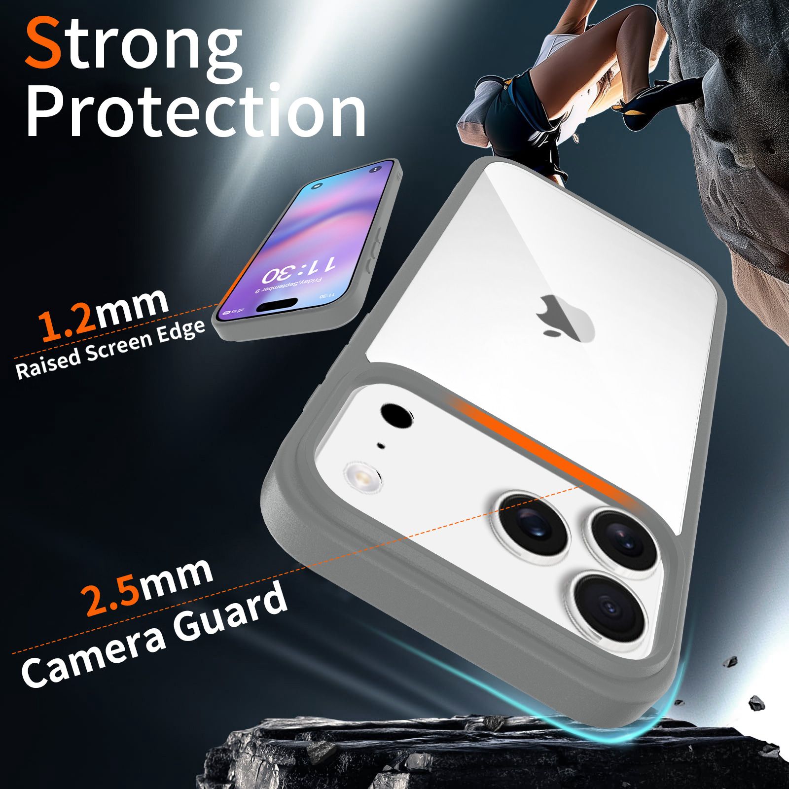 Pulse Prism Clear Case with Camera Action Button — 88