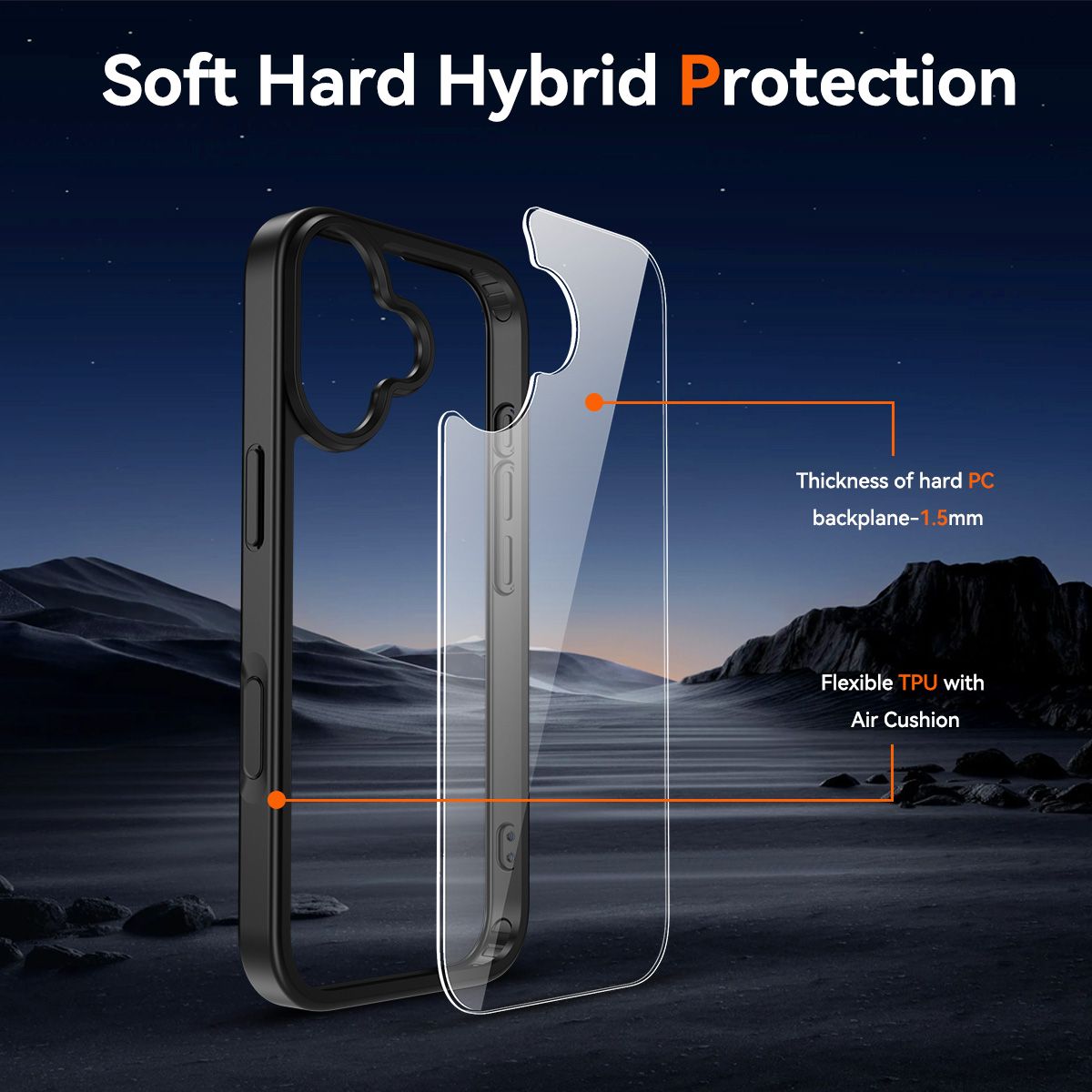 Pulse Prism Clear Case with Camera Action Button — 234