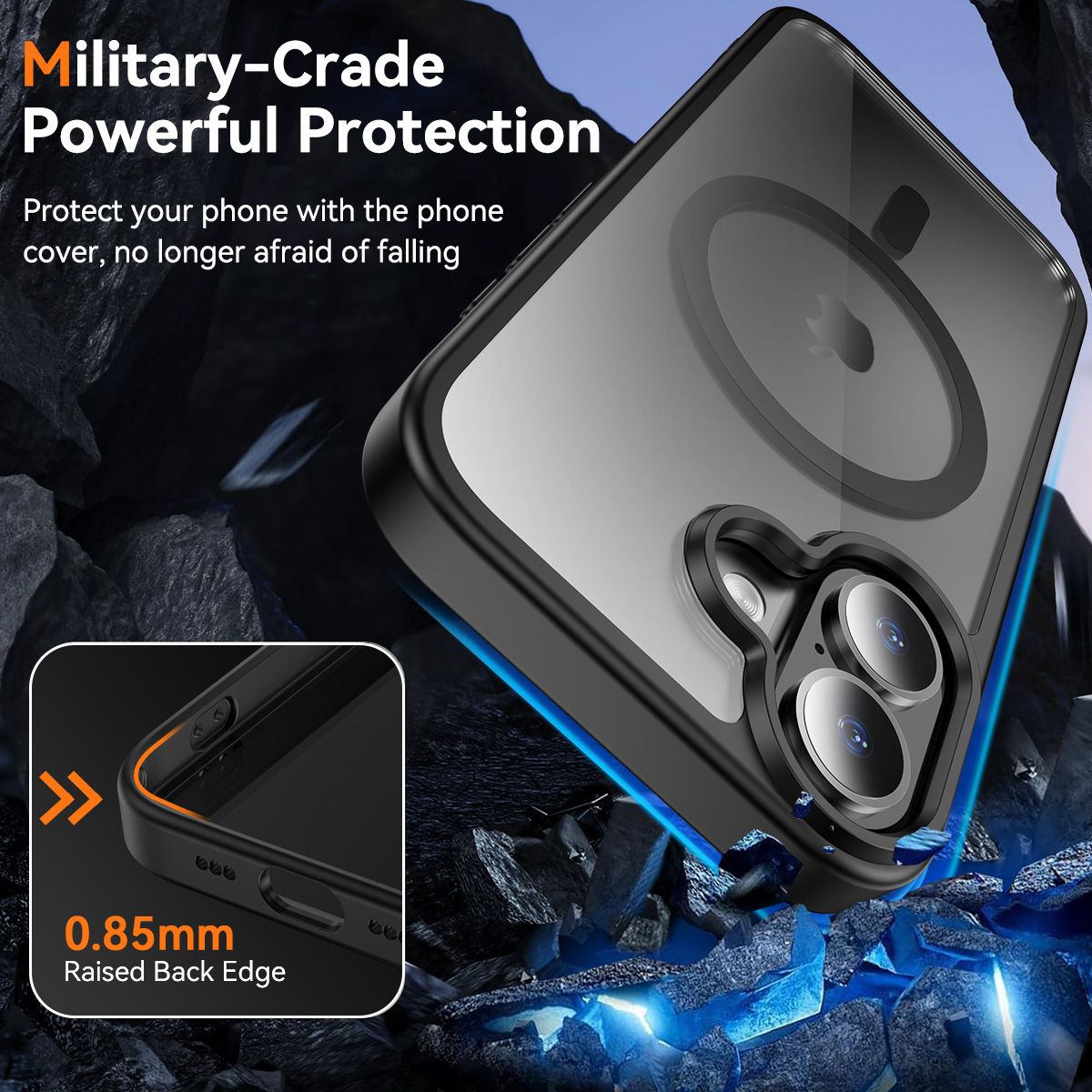 Pulse Prism Magsafe Clear Case with Camera Action Button — 2